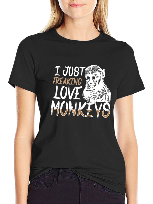I Just Freaking Love Monkeys Graphic Tee