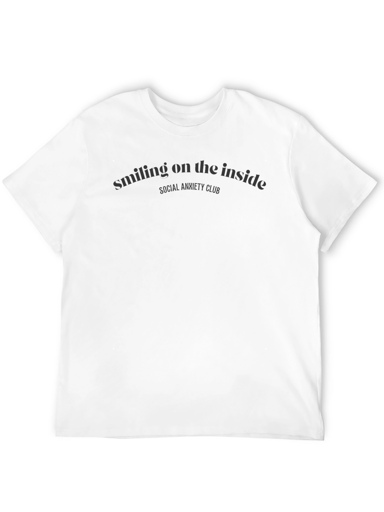 Smiling on the Inside Social Anxiety Club T-Shirt