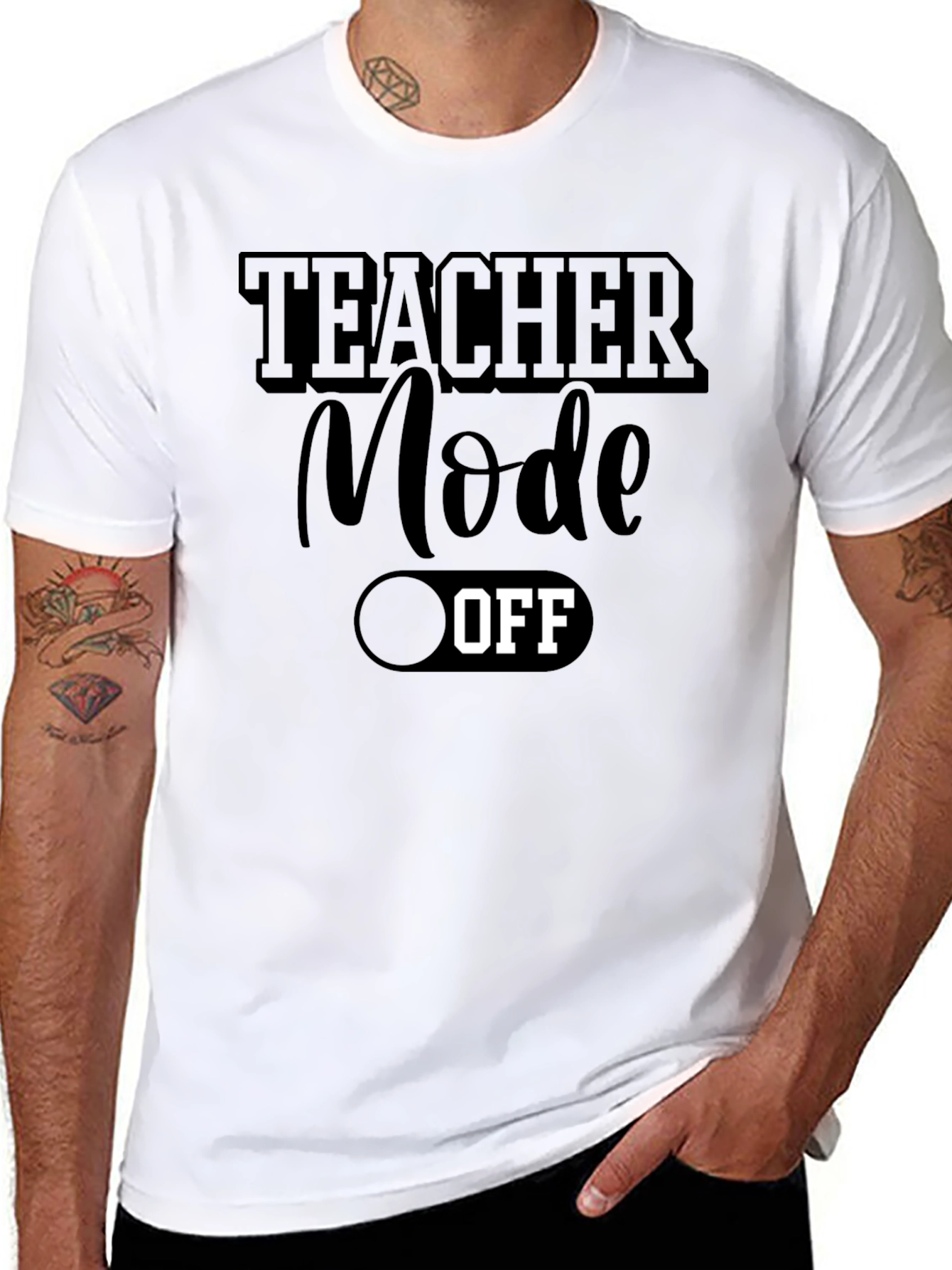 Teacher Mode OFF Graphic Tee - Relax & Recharge!