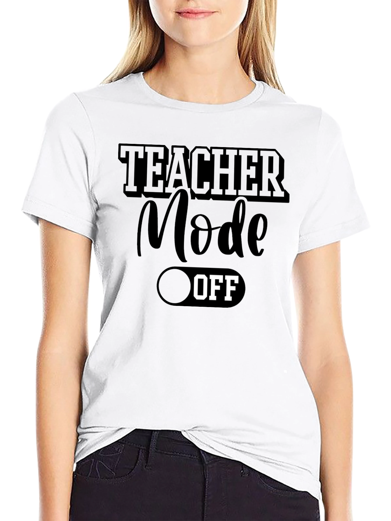 Teacher Mode OFF Graphic Tee - Relax & Recharge!