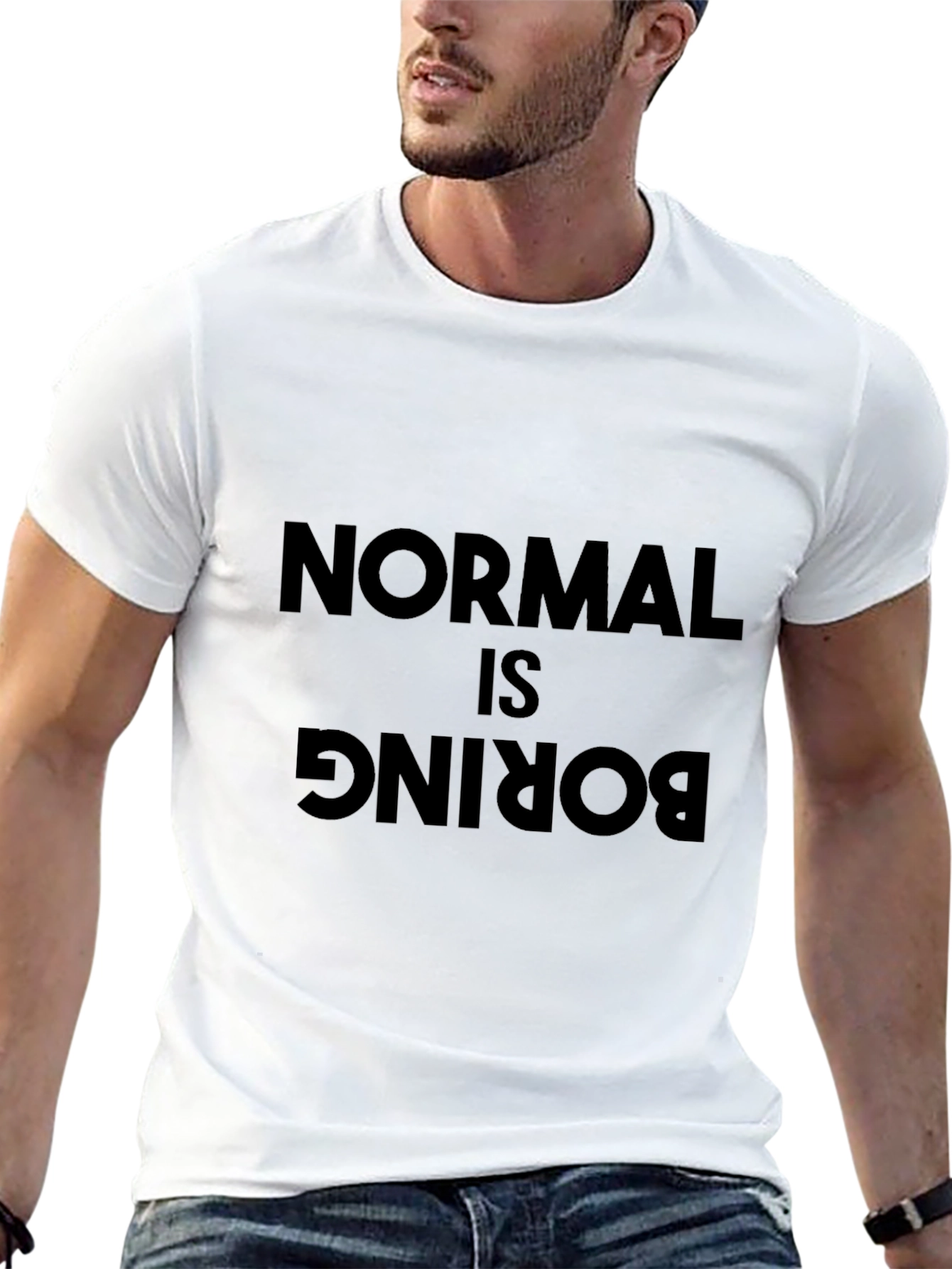 Normal is Boring Black T-Shirt