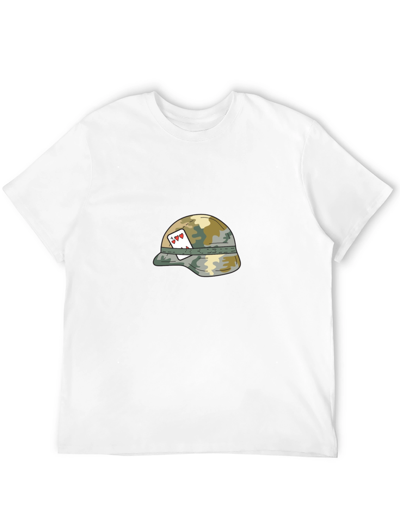 Army Helmet Aces Graphic Tee - Classic Style