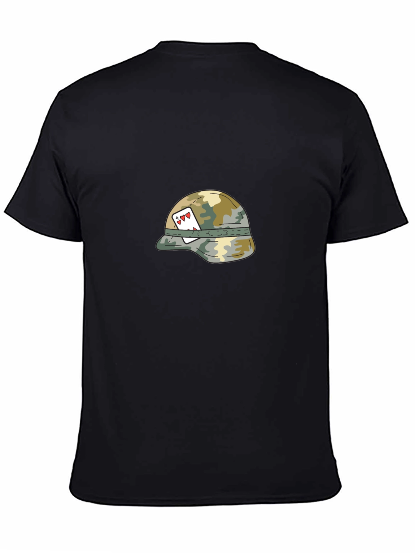 Army Helmet Aces Graphic Tee - Classic Style