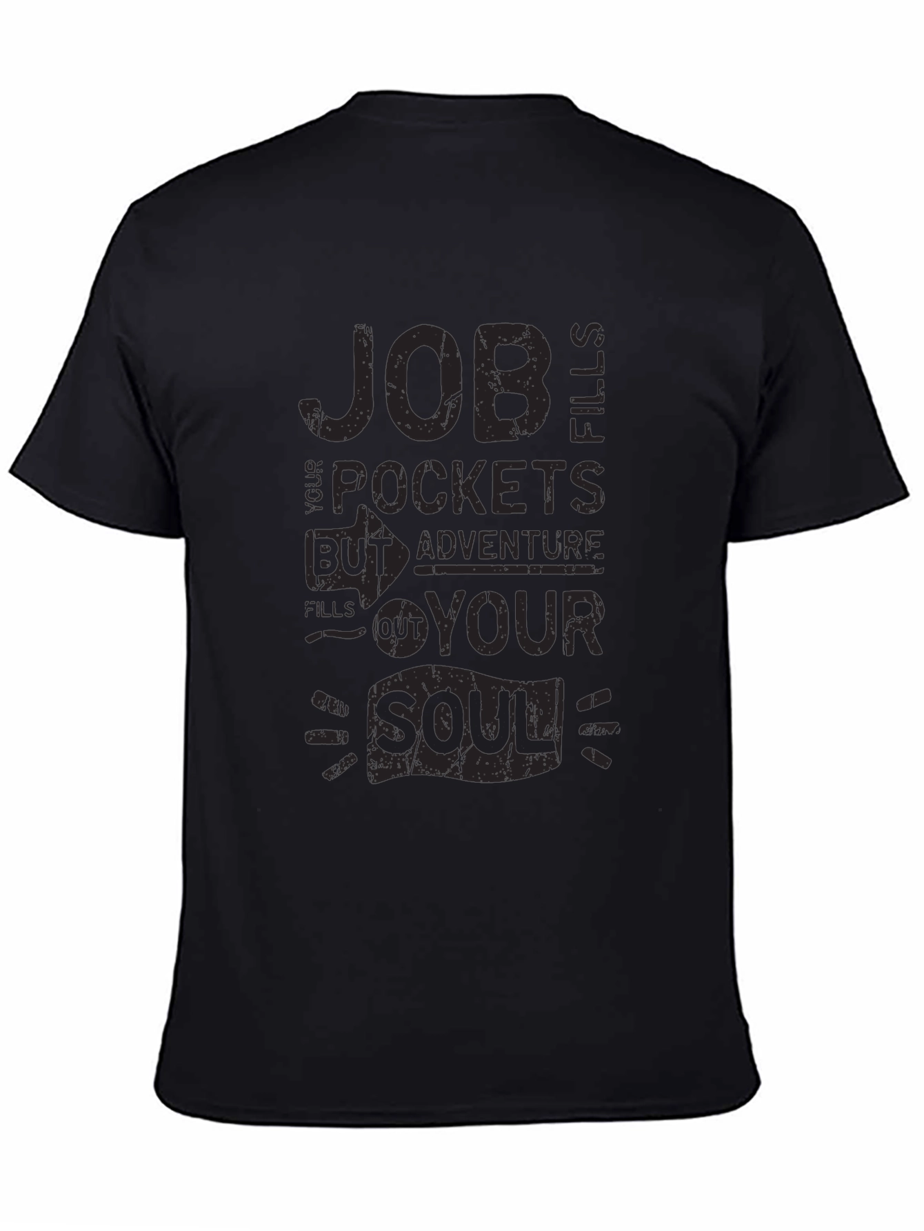 Adventure Soul Graphic T-Shirt - Black