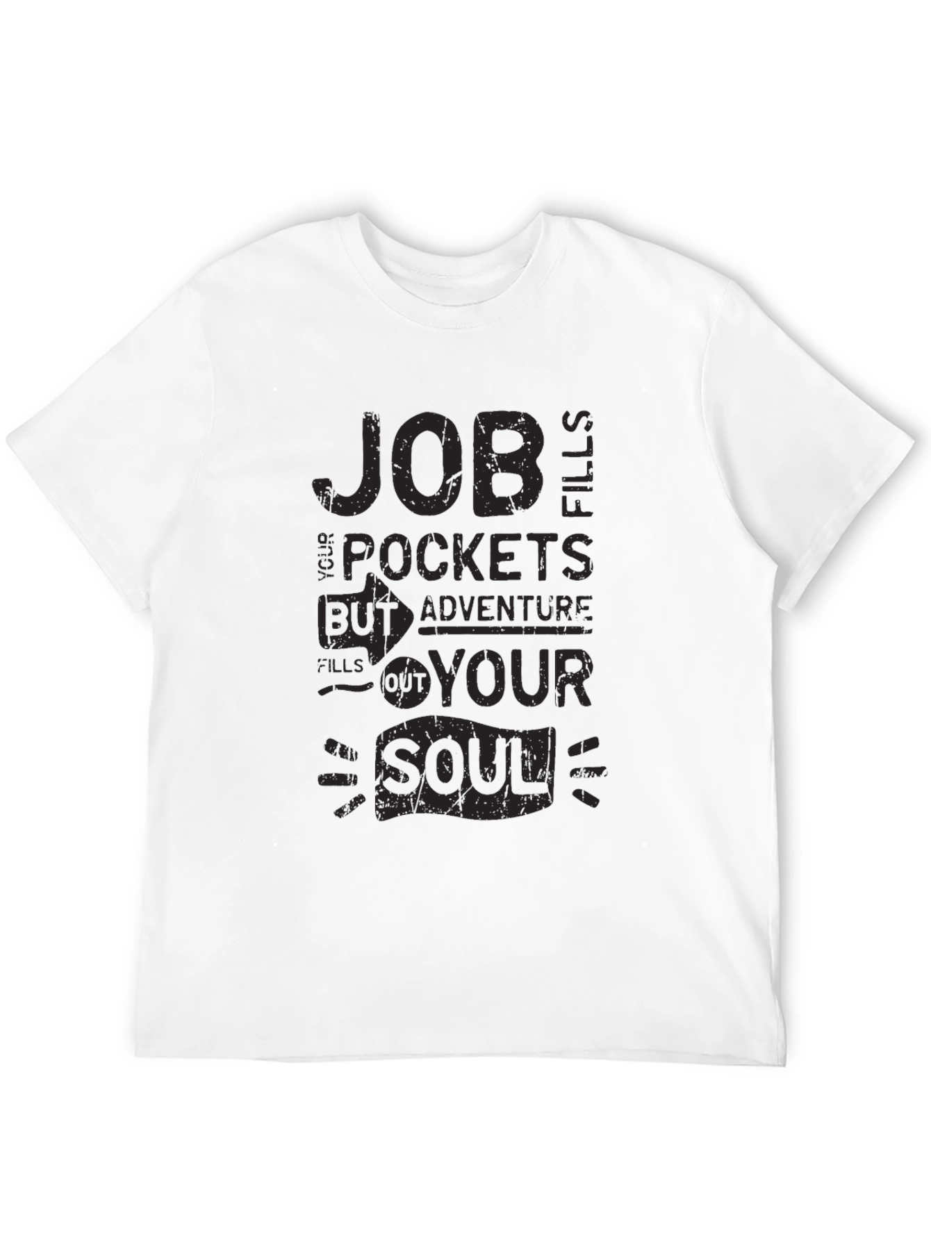 Adventure Soul Graphic T-Shirt - Black