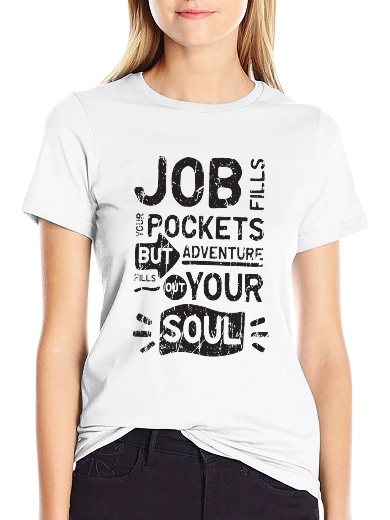 Adventure Soul Graphic T-Shirt - Black