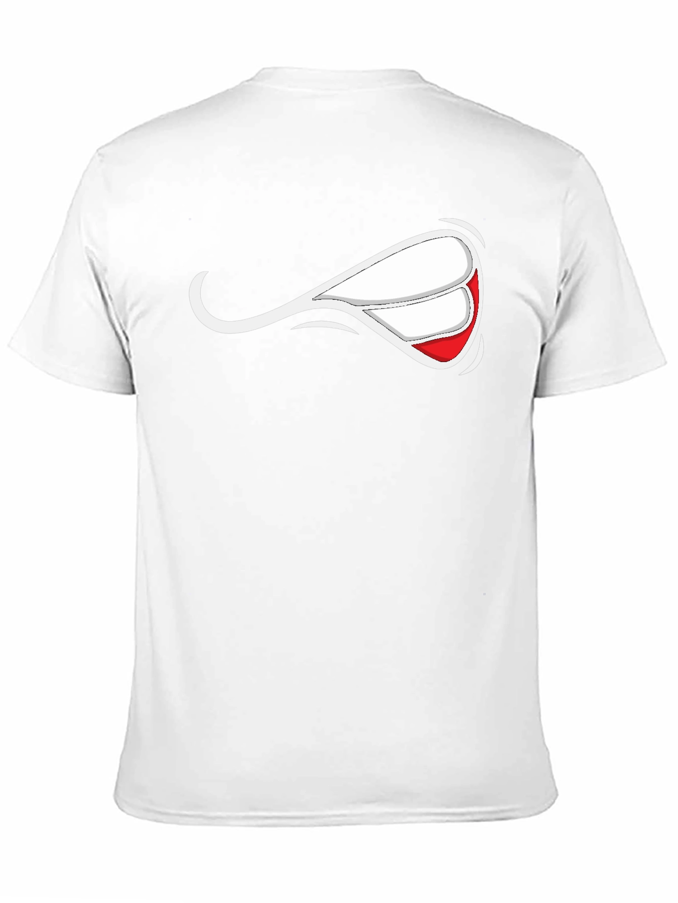 Cool Cartoon Smile Black T-Shirt