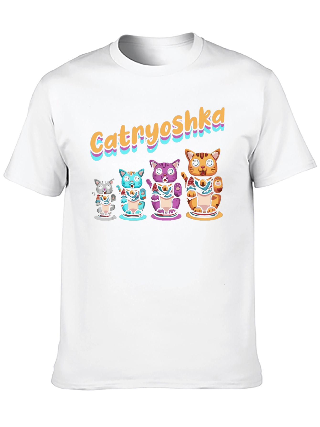 Catryoshka T-Shirt - Lucky Cat Design