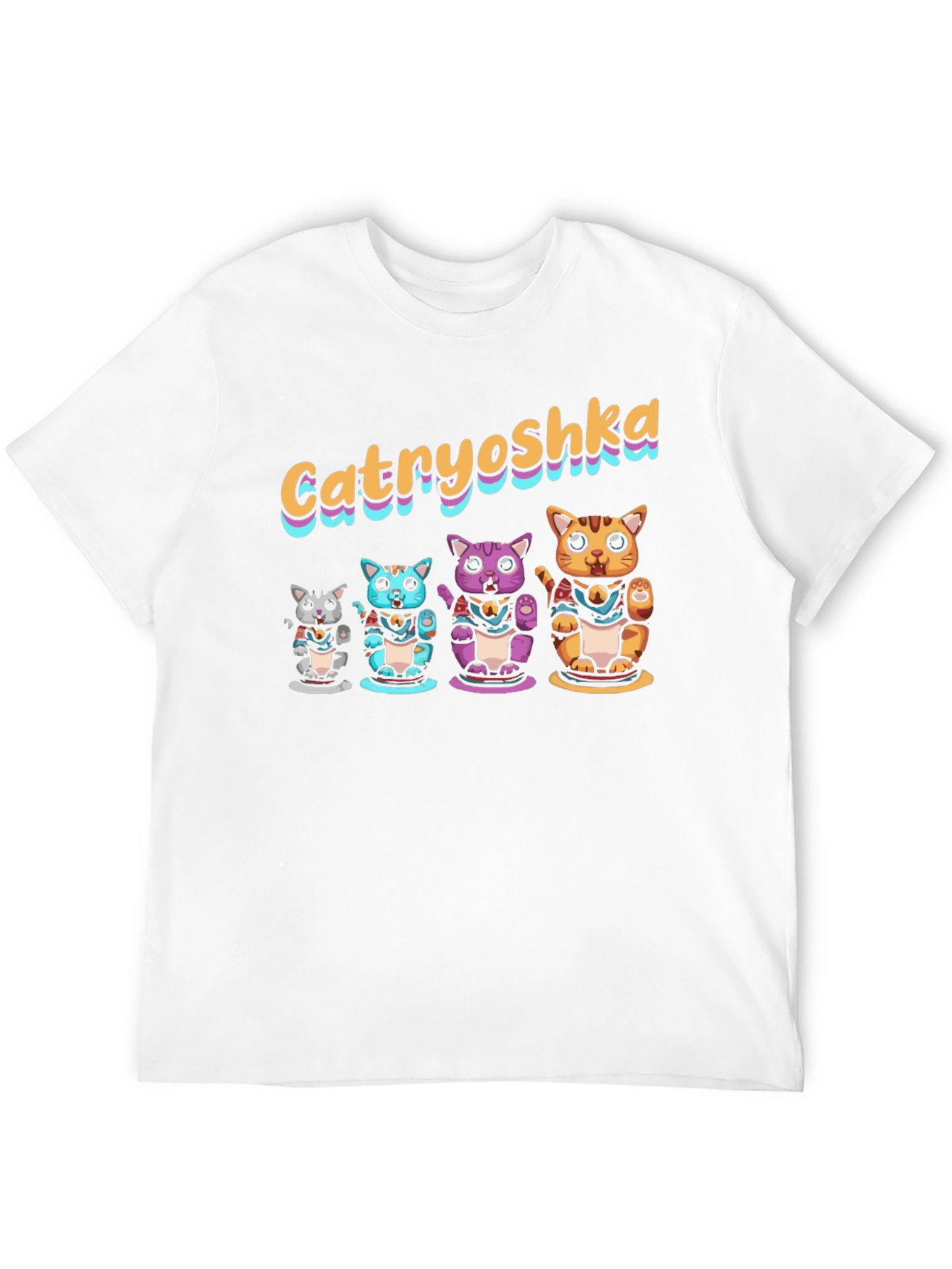 Catryoshka T-Shirt - Lucky Cat Design