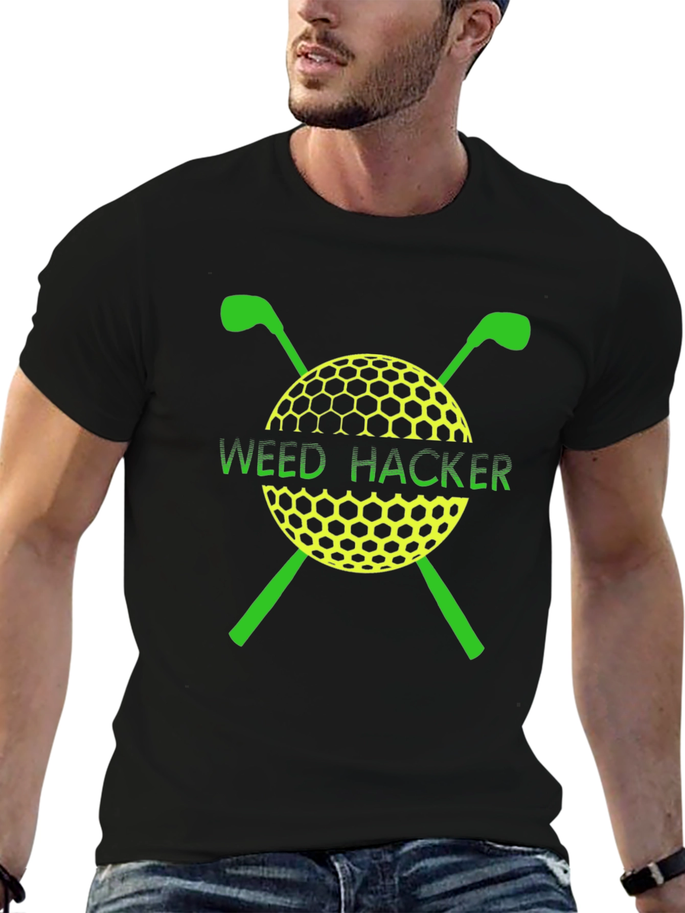 Weed Hacker Golf T-Shirt - Golfing Gift