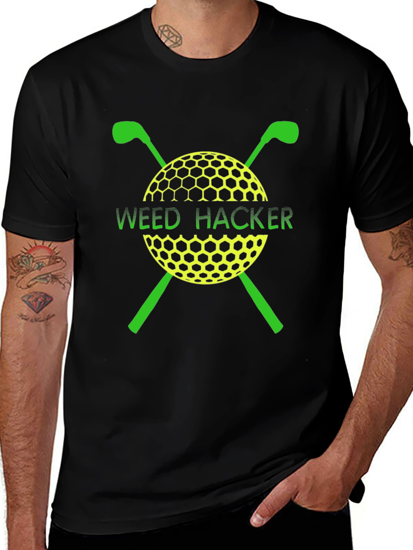 Weed Hacker Golf T-Shirt - Golfing Gift