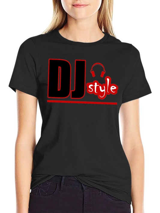 DJ Style Graphic T-Shirt - Black