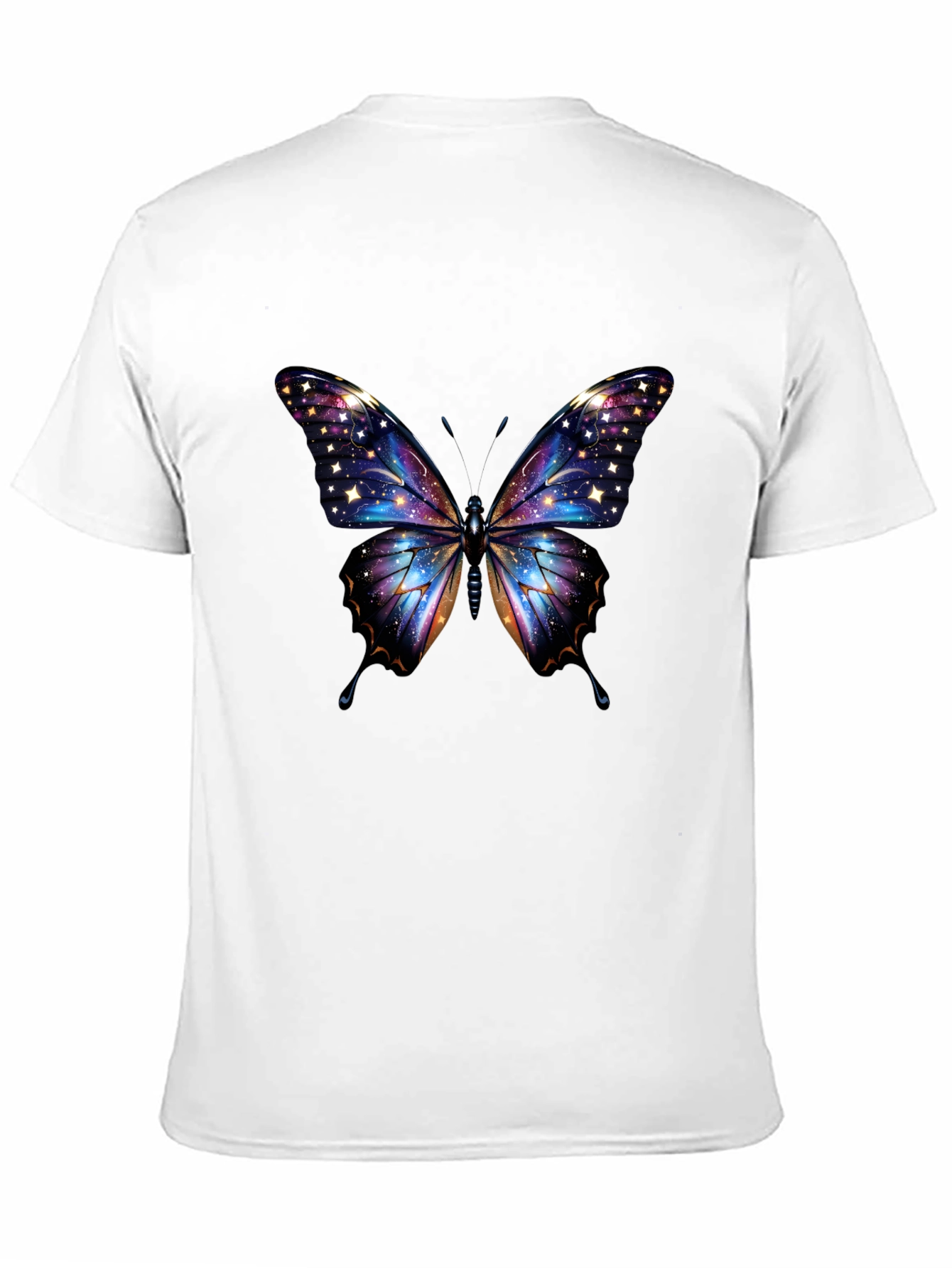Galaxy Butterfly Graphic Tee - Unique Cosmic Design