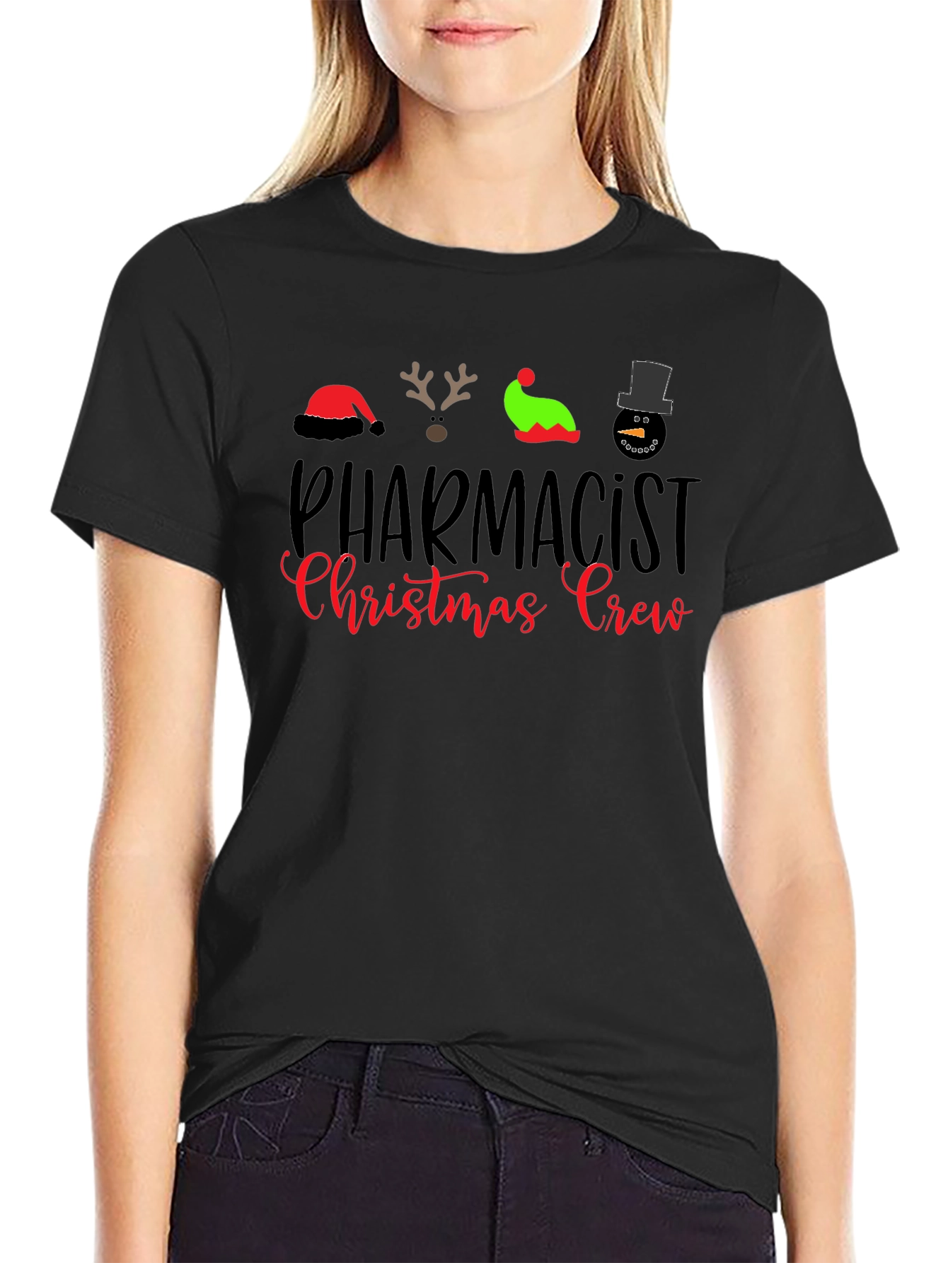 Pharmacist Christmas Crew Holiday T-Shirt