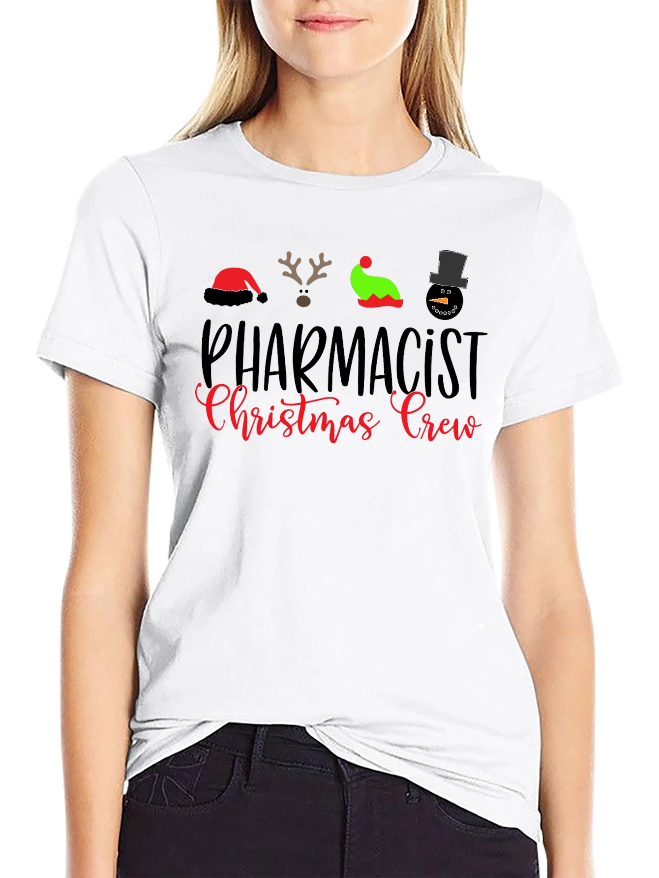 Pharmacist Christmas Crew Holiday T-Shirt