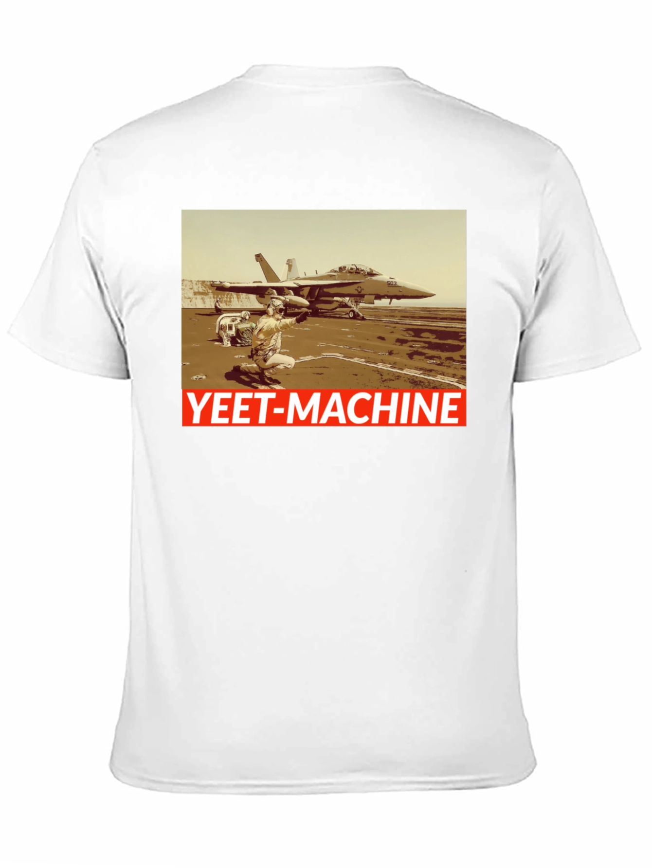 Yeet-Machine Aviation T-Shirt - Black Crew Neck