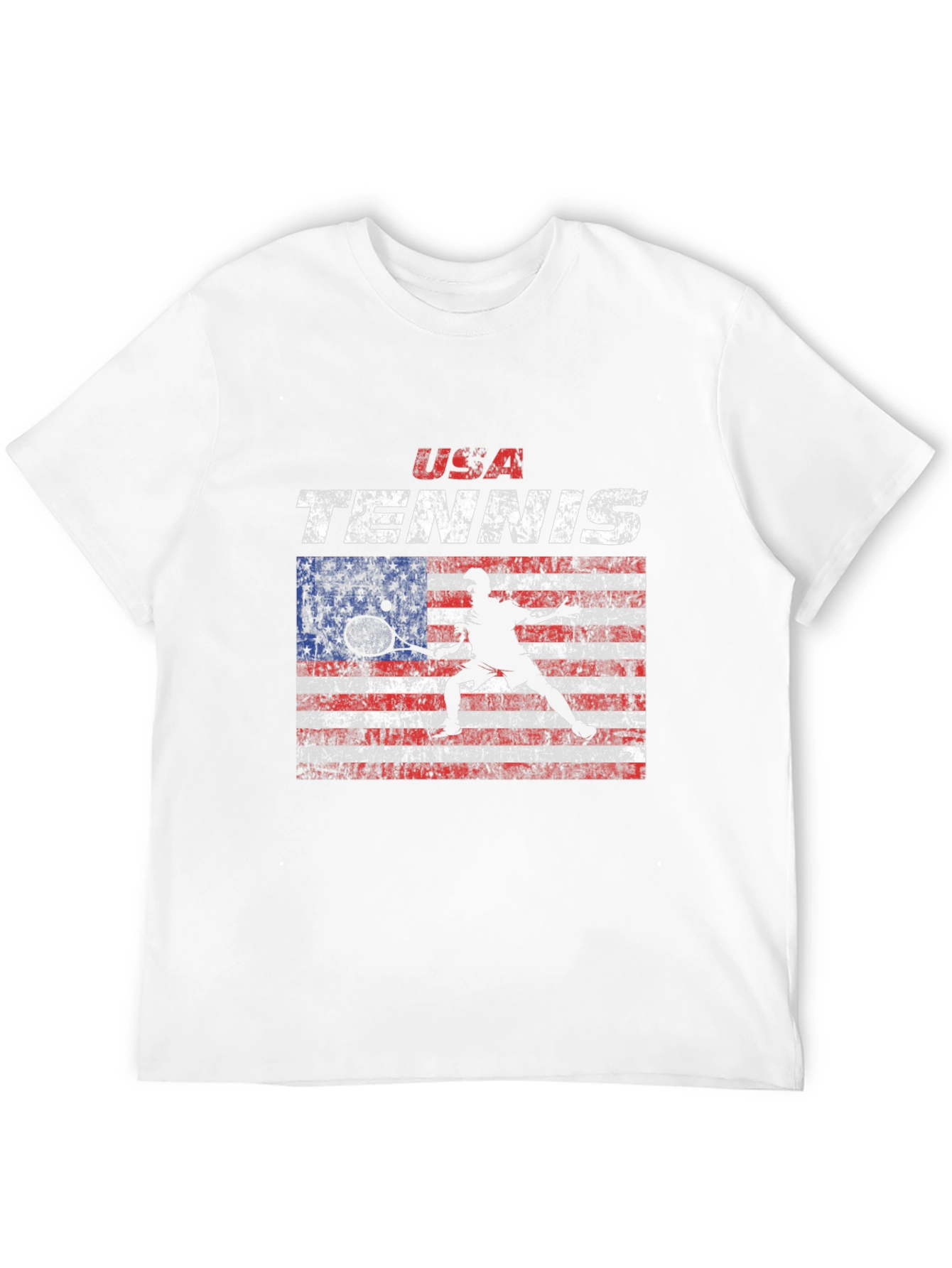 USA Tennis Flag Graphic T-Shirt