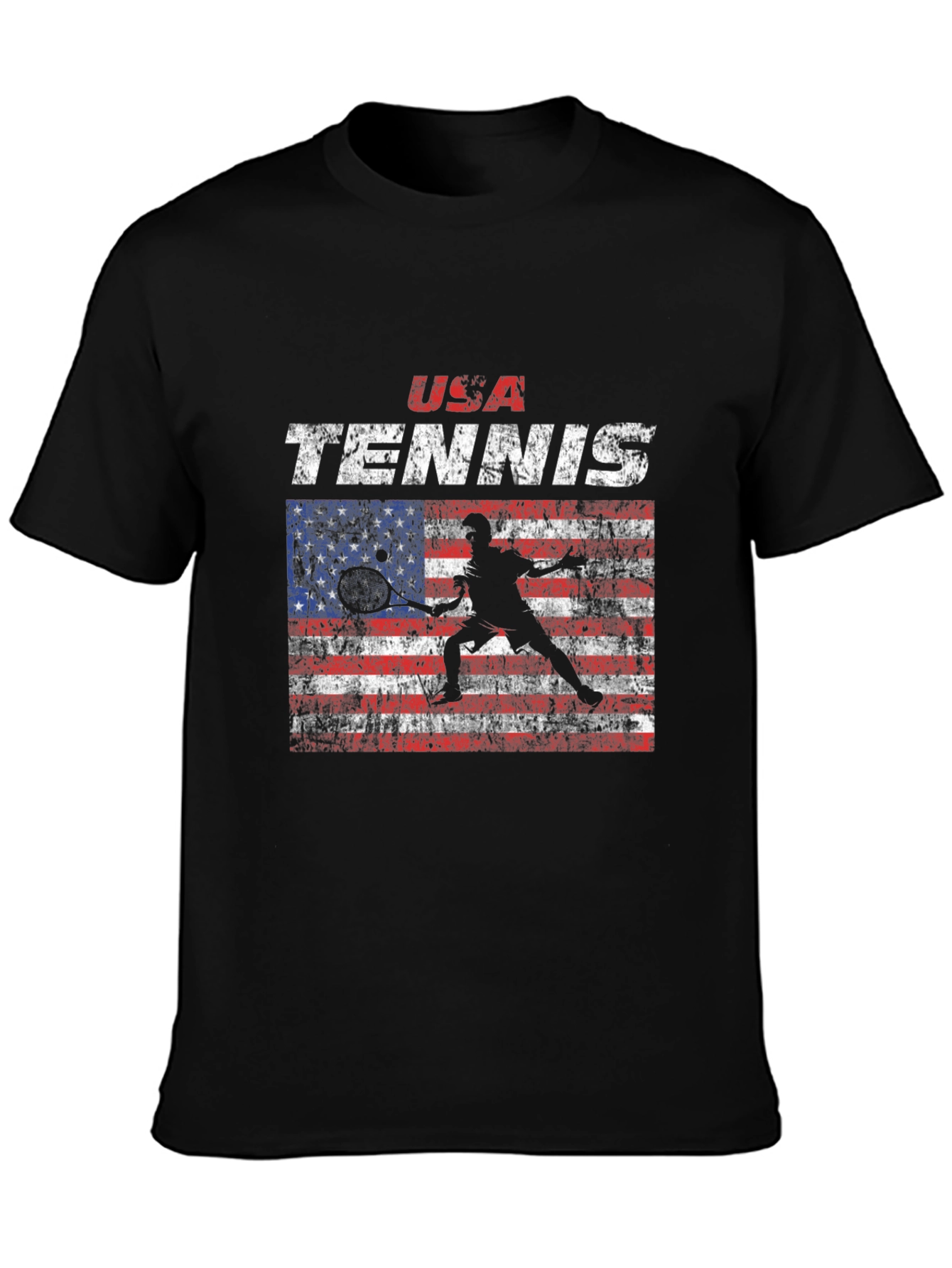 USA Tennis Flag Graphic T-Shirt