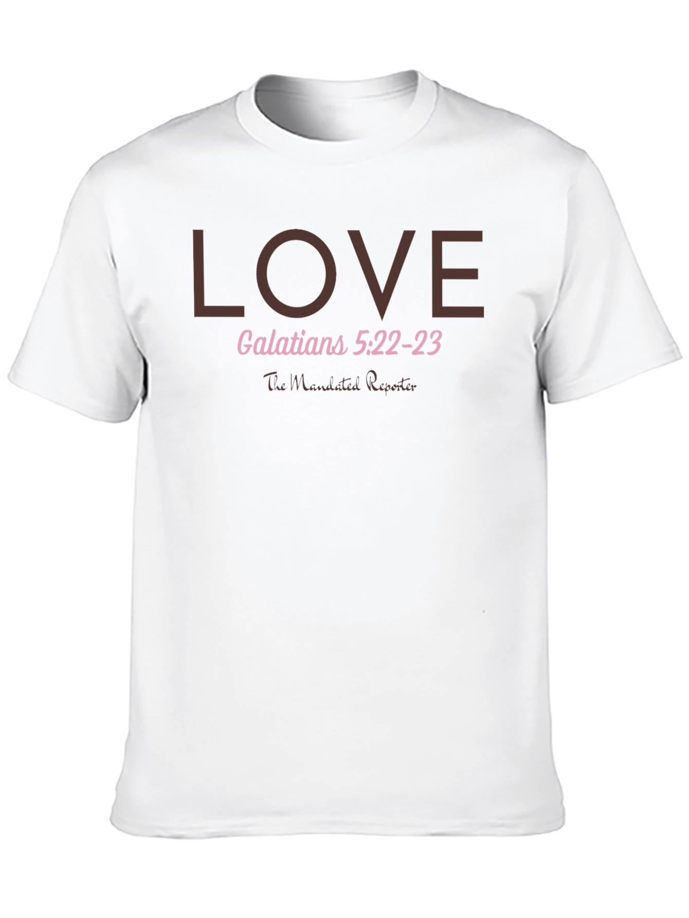 LOVE Galatians 5:22-23 Black T-Shirt