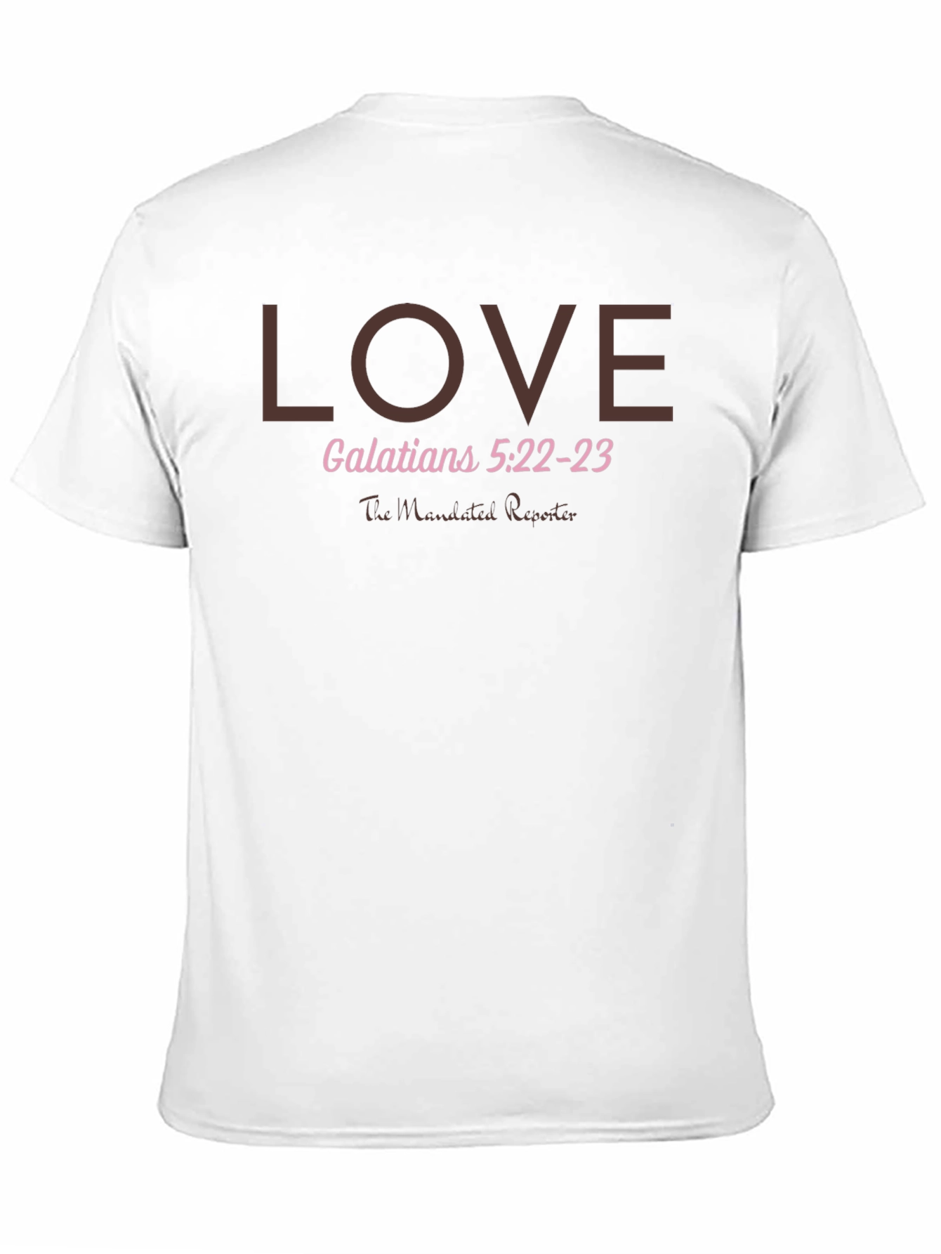 LOVE Galatians 5:22-23 Black T-Shirt
