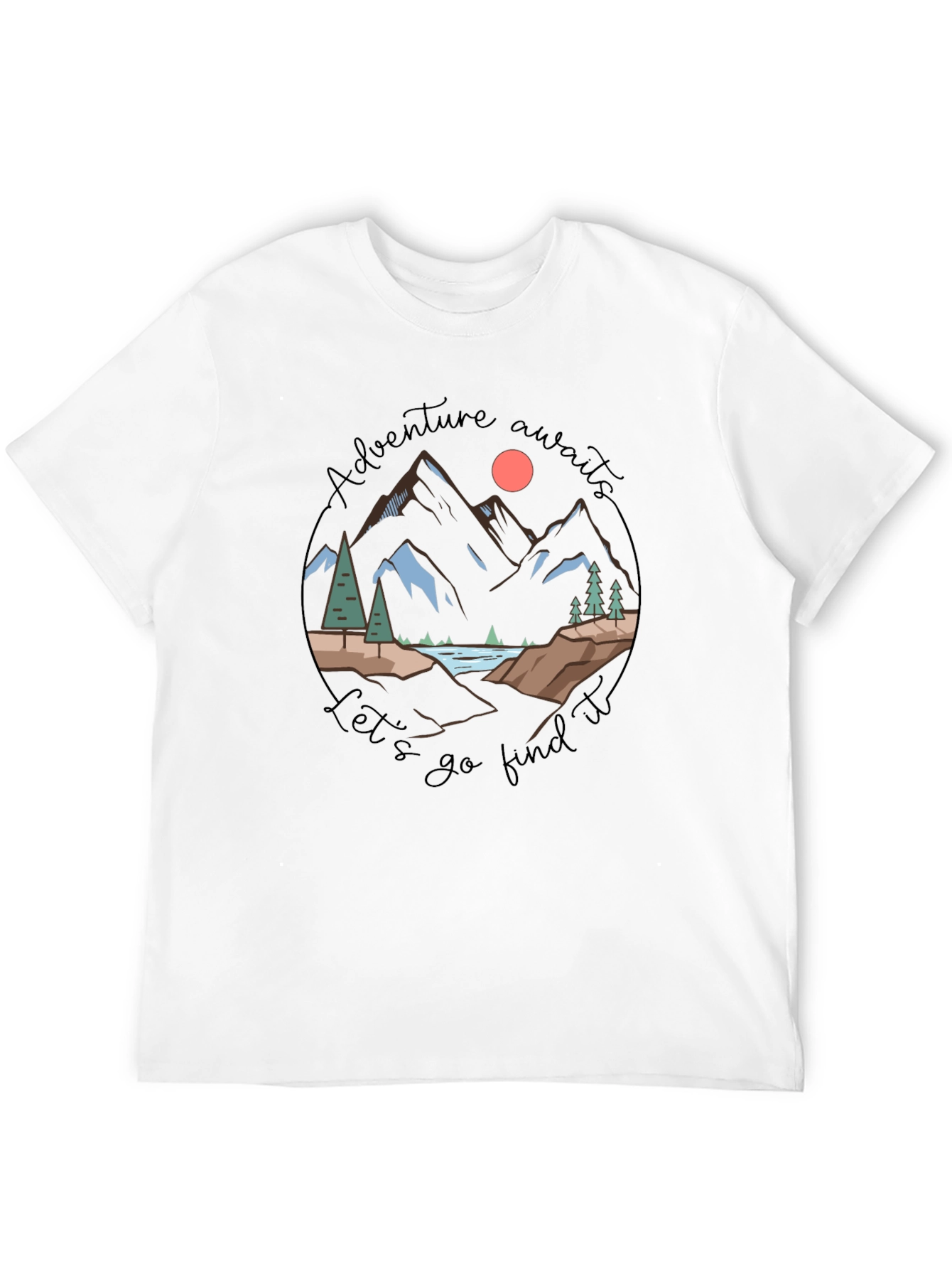 Adventure Awaits Graphic Tee - Black