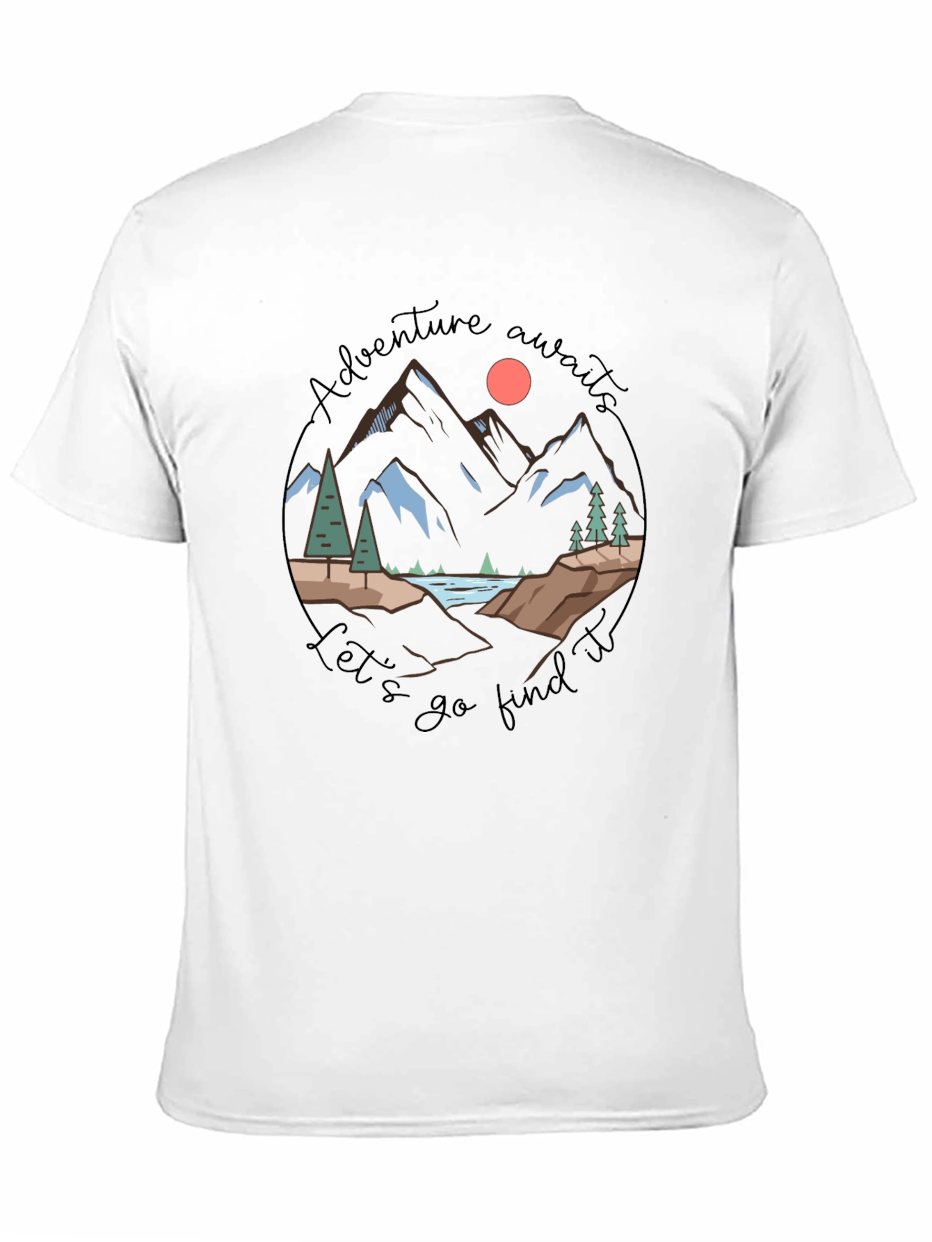 Adventure Awaits Graphic Tee - Black
