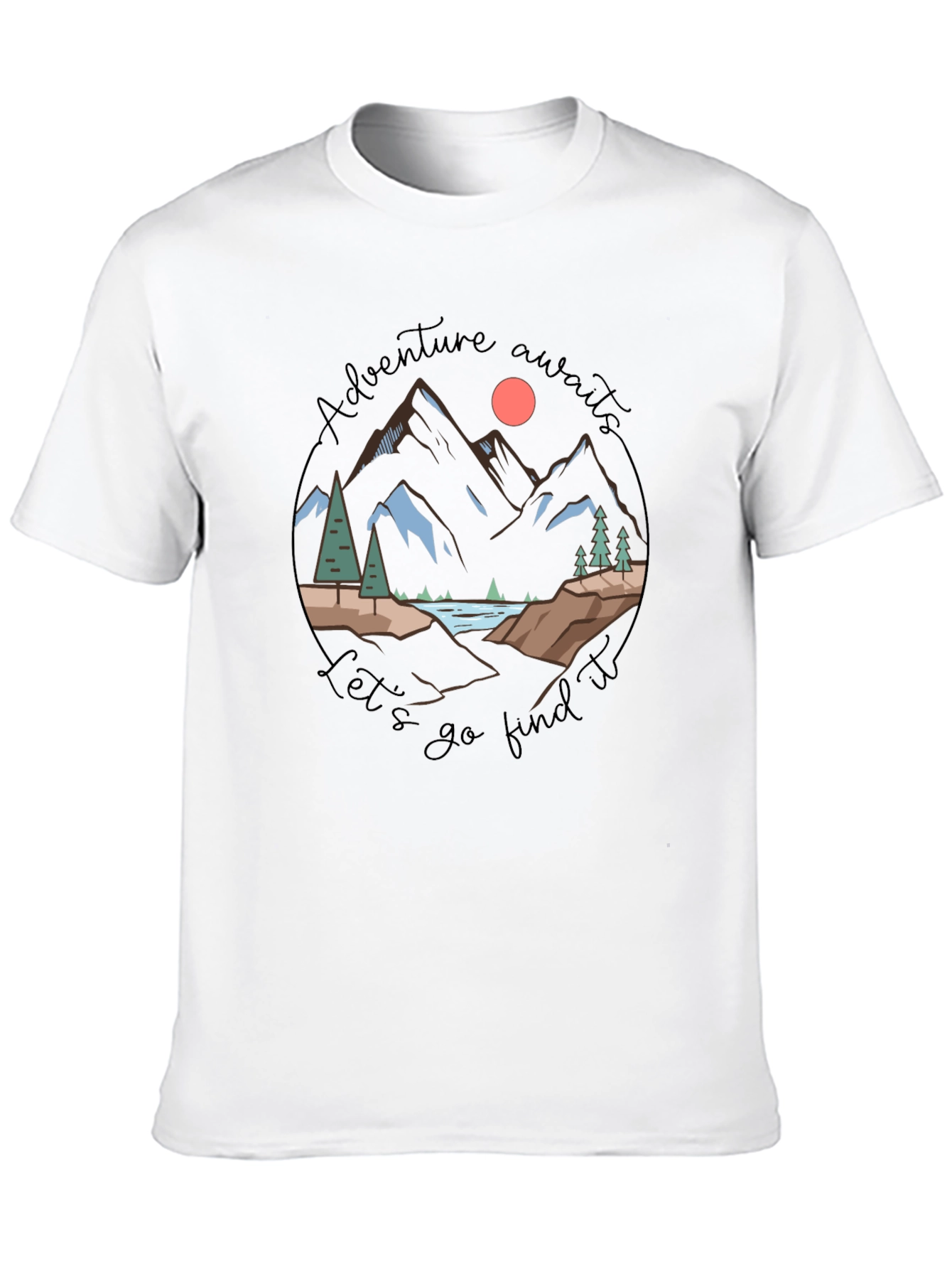 Adventure Awaits Graphic Tee - Black