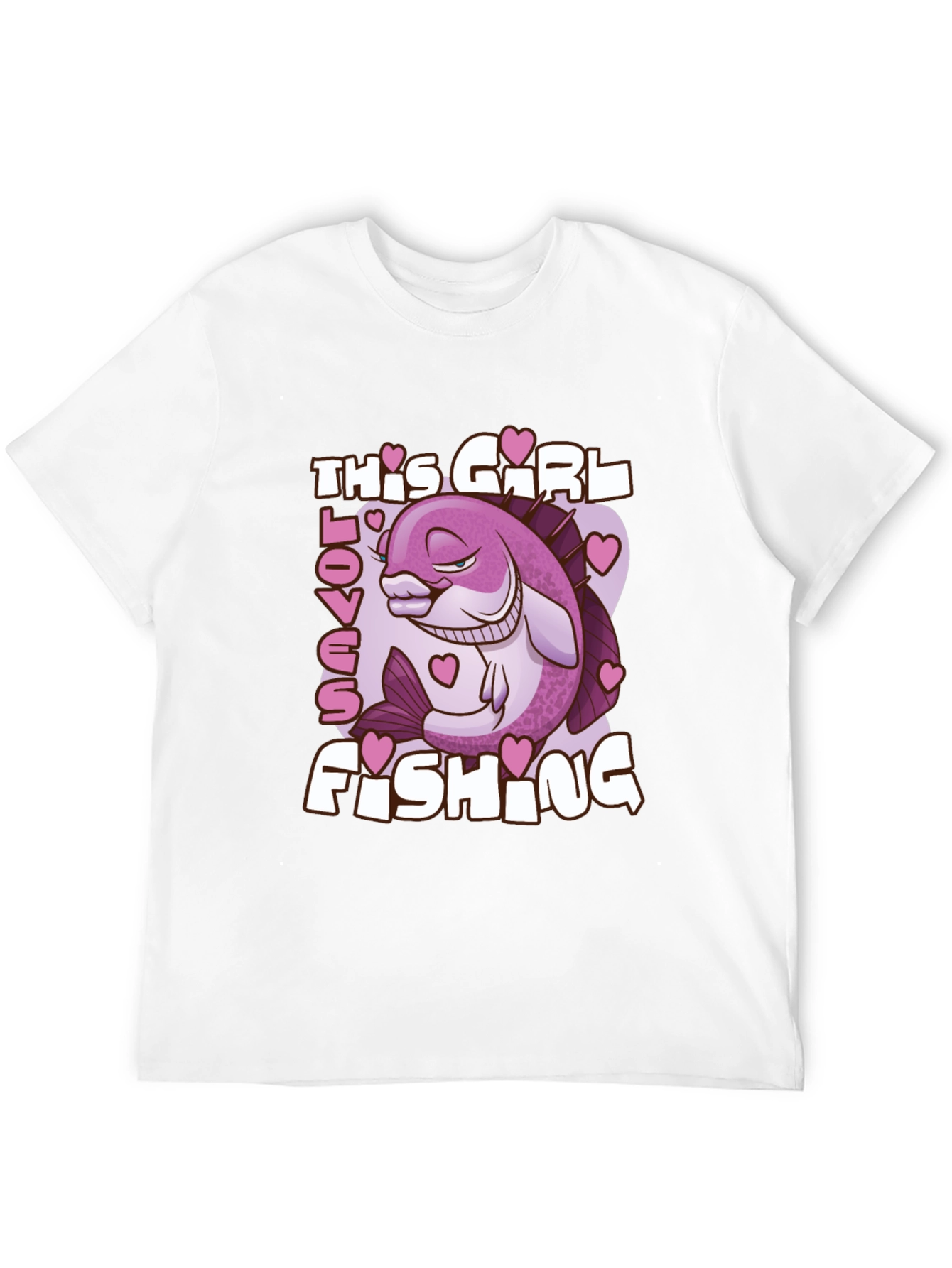 Funny Fishing Girl T-Shirt - Angler Gift