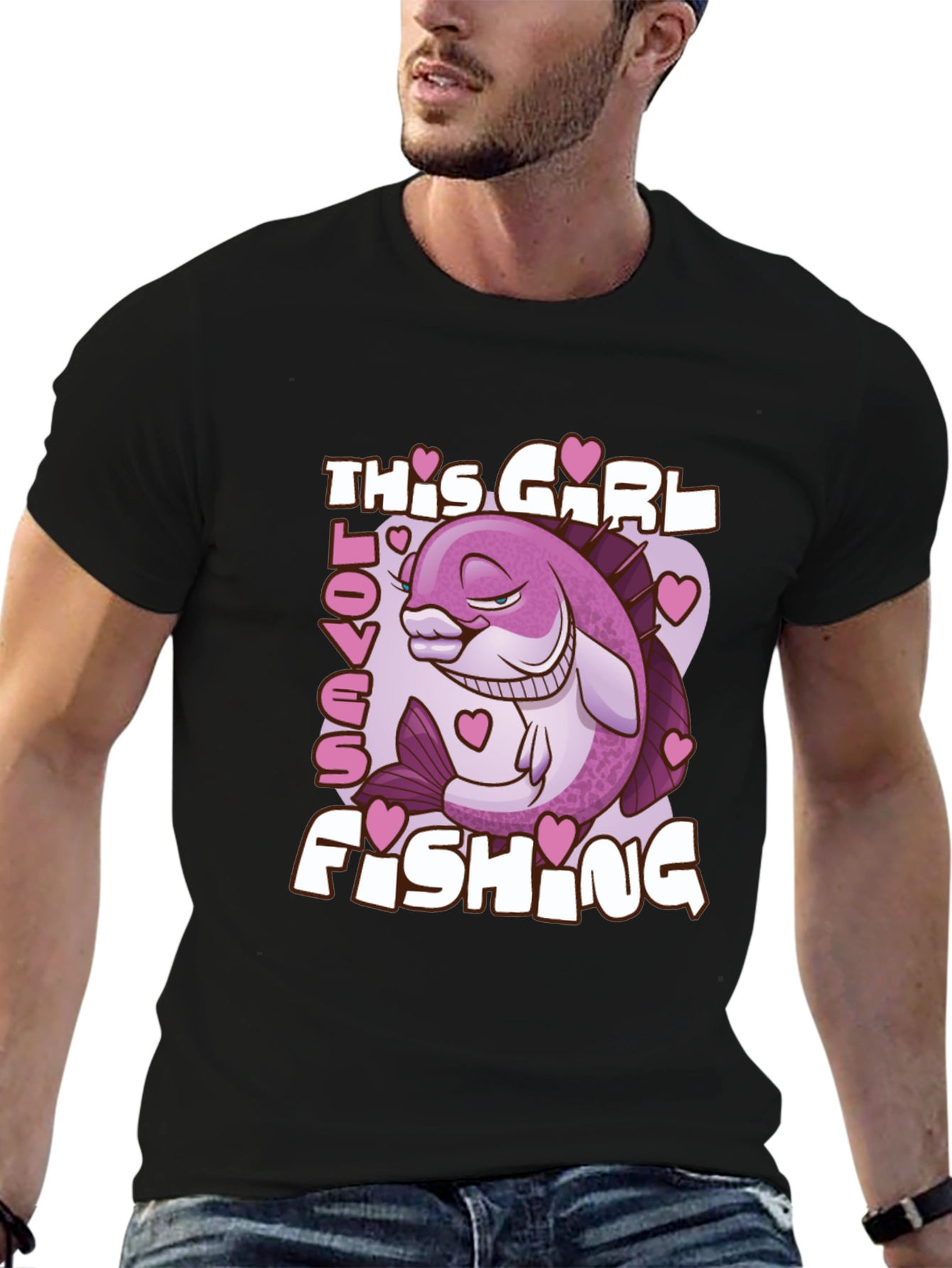 Funny Fishing Girl T-Shirt - Angler Gift