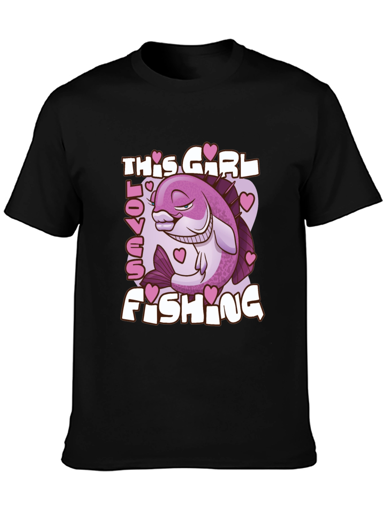Funny Fishing Girl T-Shirt - Angler Gift