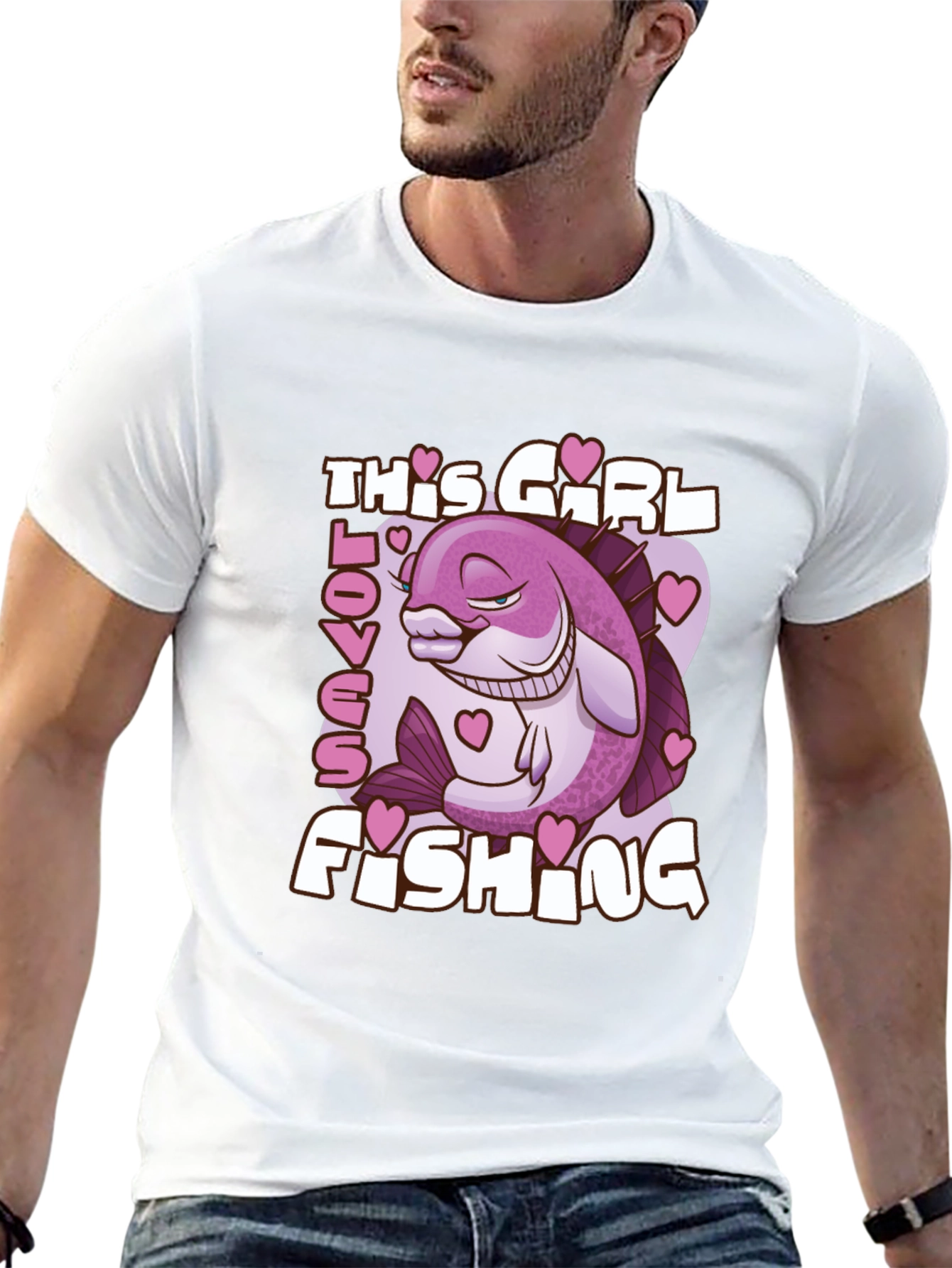 Funny Fishing Girl T-Shirt - Angler Gift