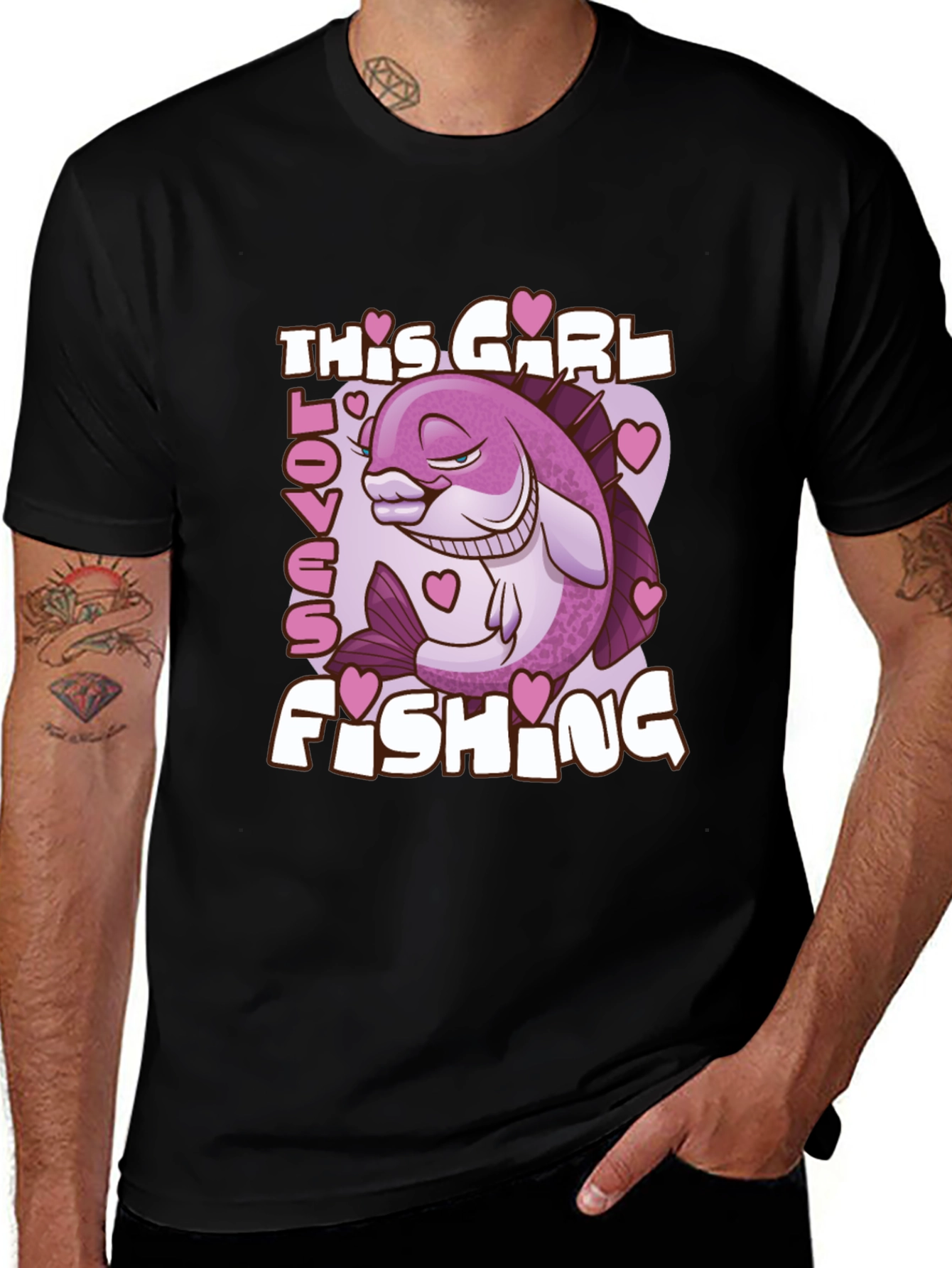 Funny Fishing Girl T-Shirt - Angler Gift
