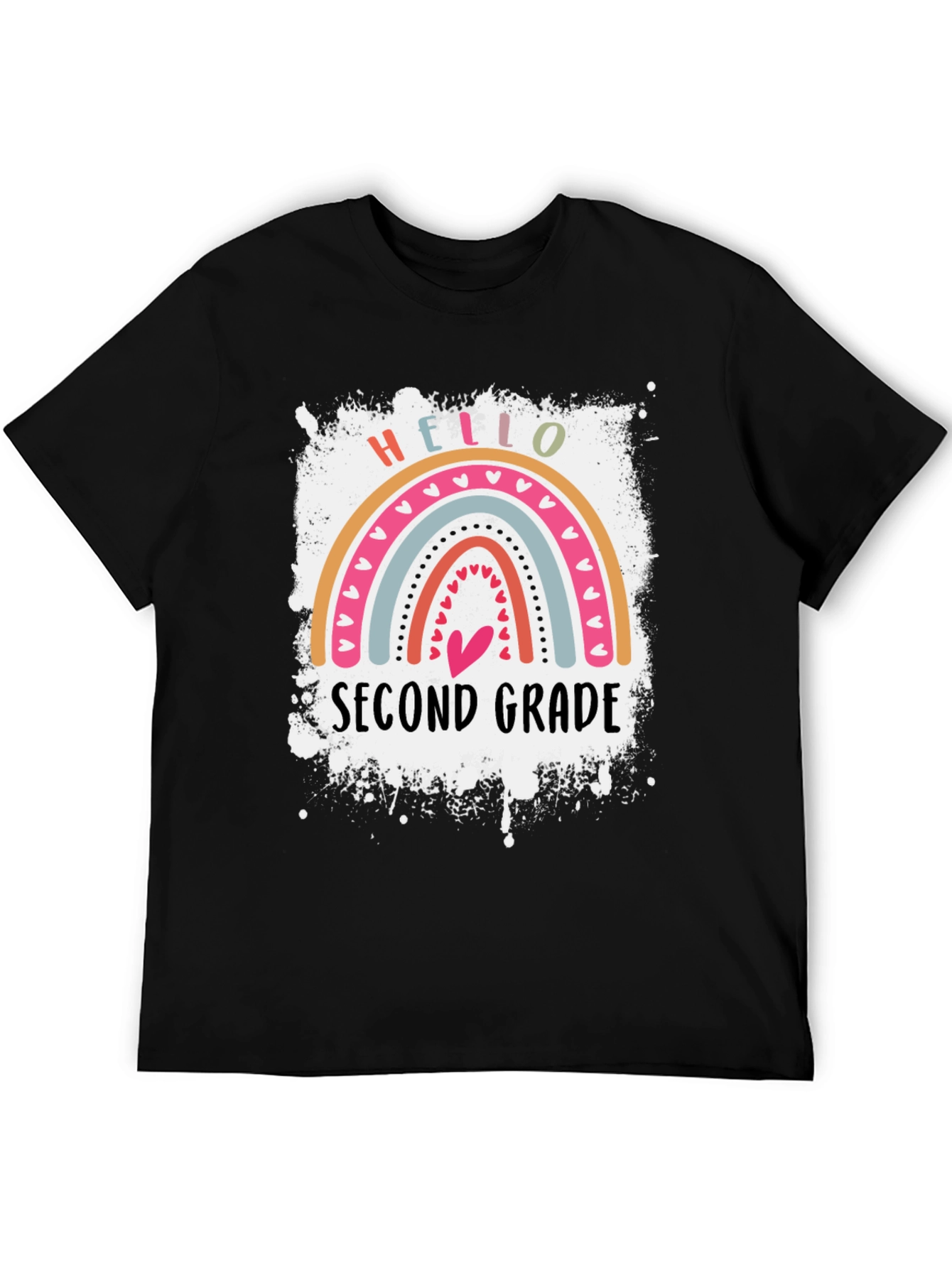 Hello Second Grade Rainbow T-Shirt