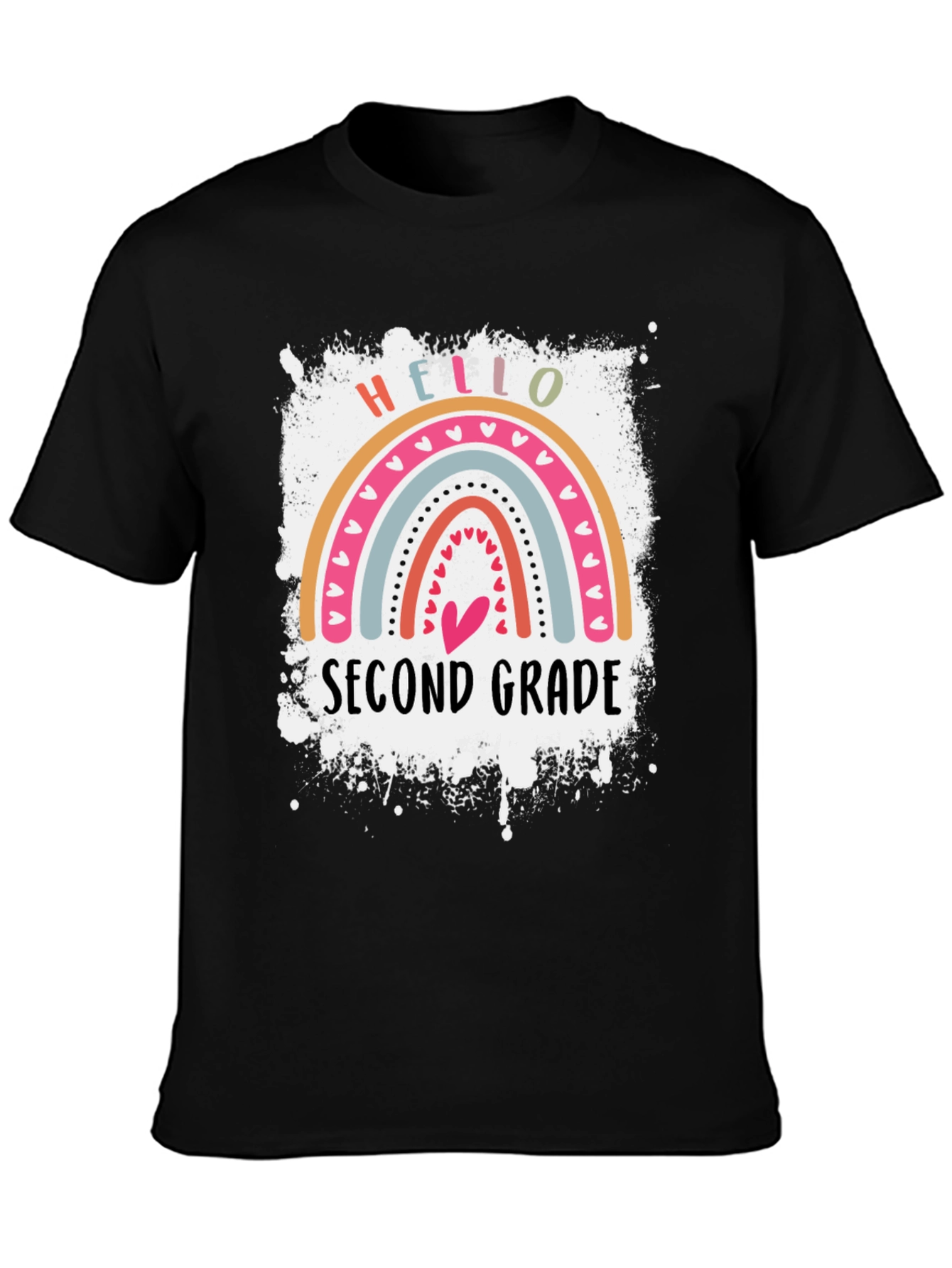 Hello Second Grade Rainbow T-Shirt