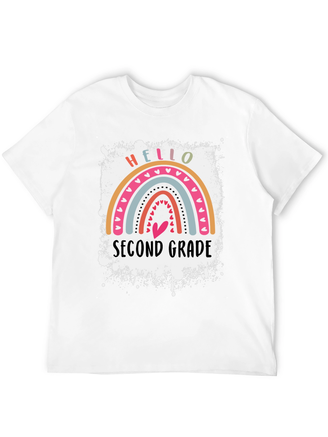 Hello Second Grade Rainbow T-Shirt