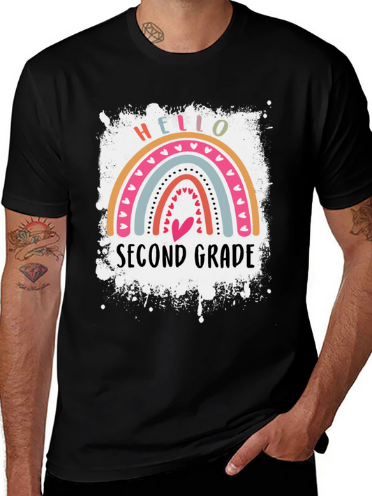 Hello Second Grade Rainbow T-Shirt