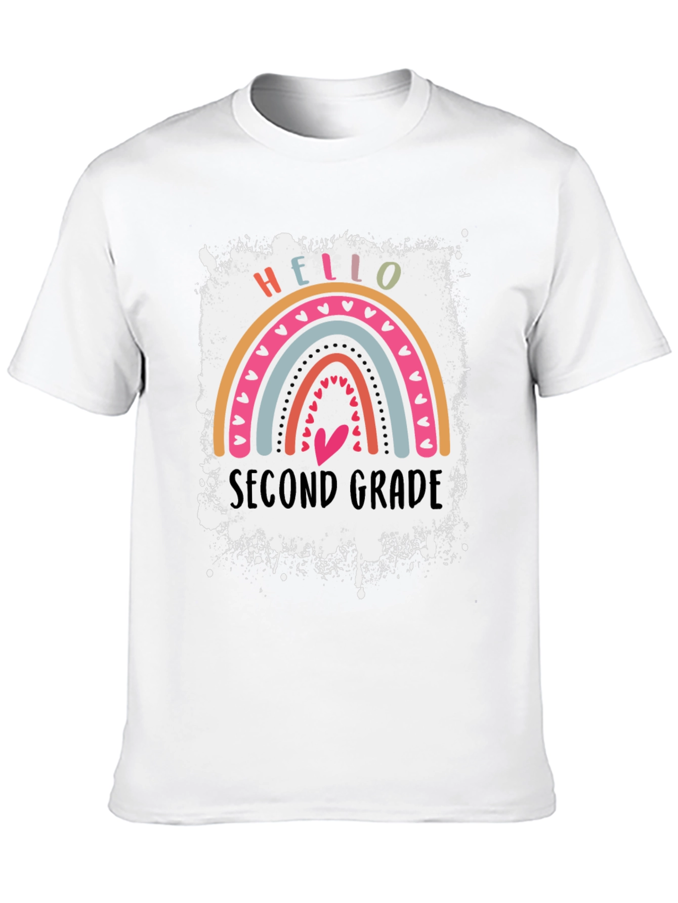Hello Second Grade Rainbow T-Shirt