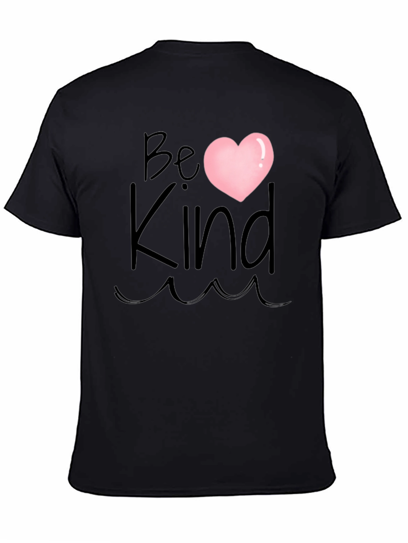 Be Kind Heart T-Shirt - Black