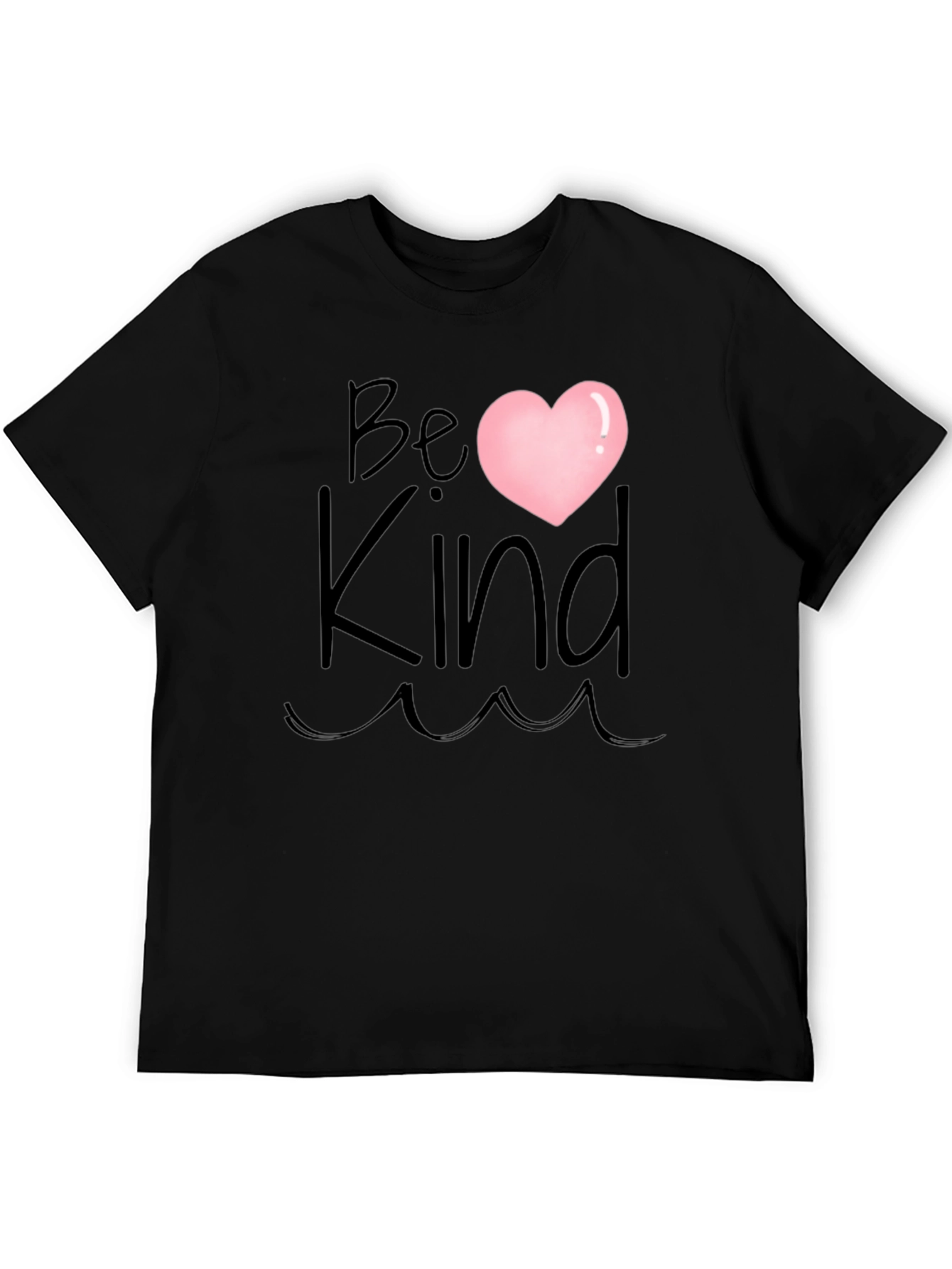 Be Kind Heart T-Shirt - Black