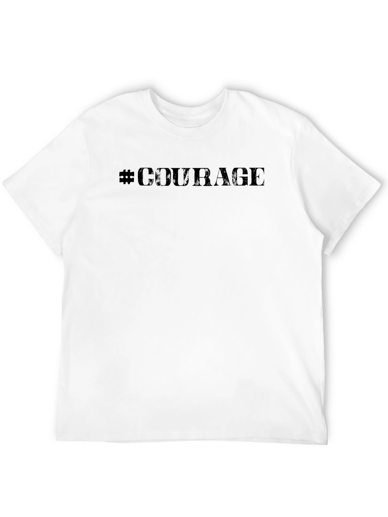 Courage Graphic Black T-Shirt - Everyday Wear