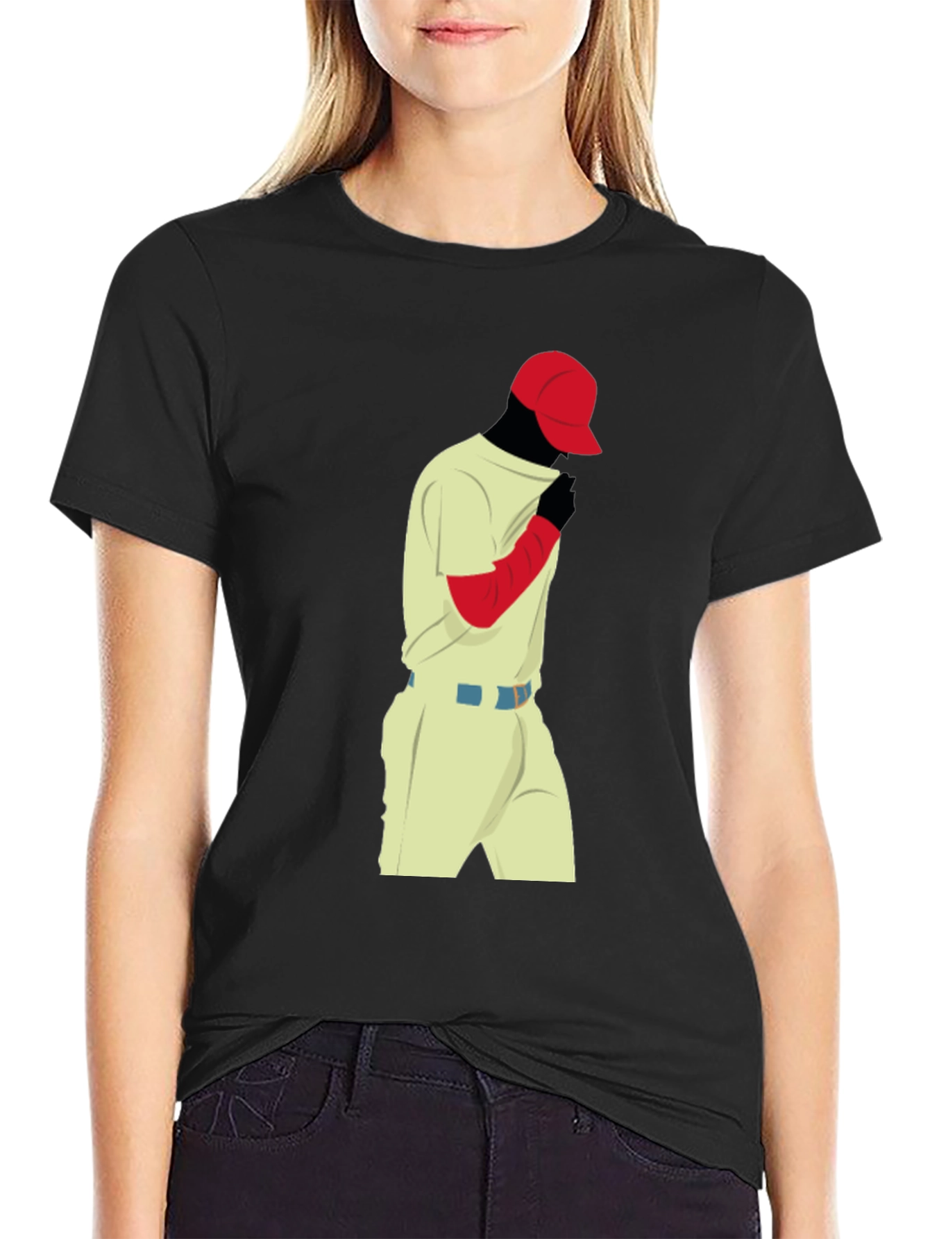 Baseball Player Graphic Tee - Cool Style