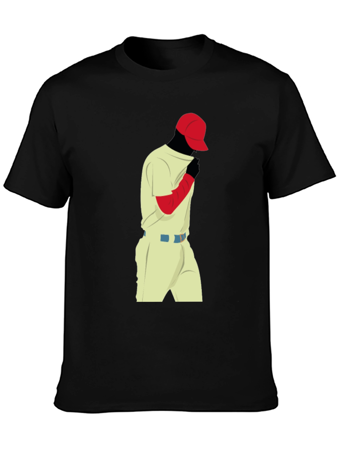 Baseball Player Graphic Tee - Cool Style