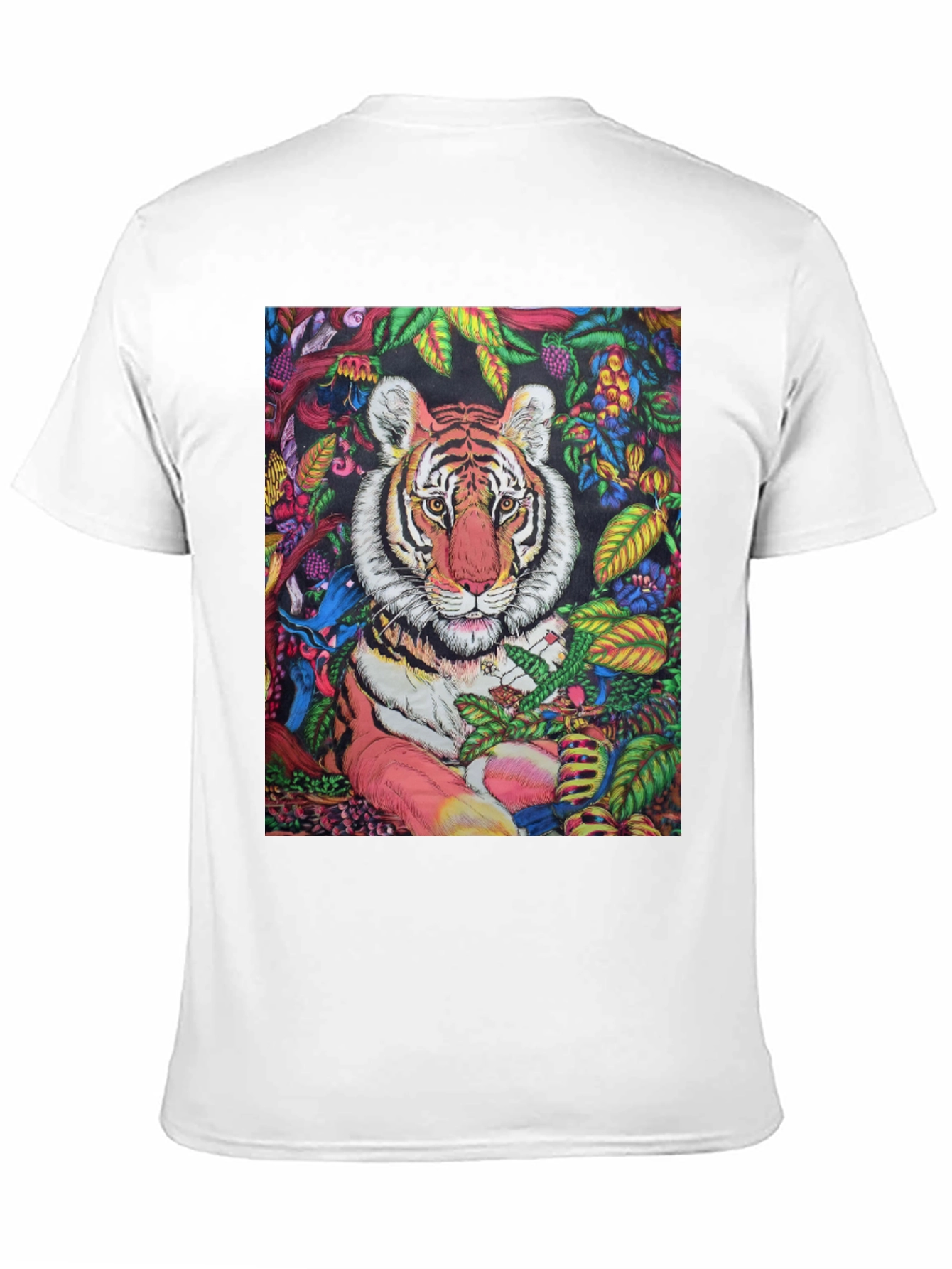 Tiger Jungle Graphic Black T-Shirt