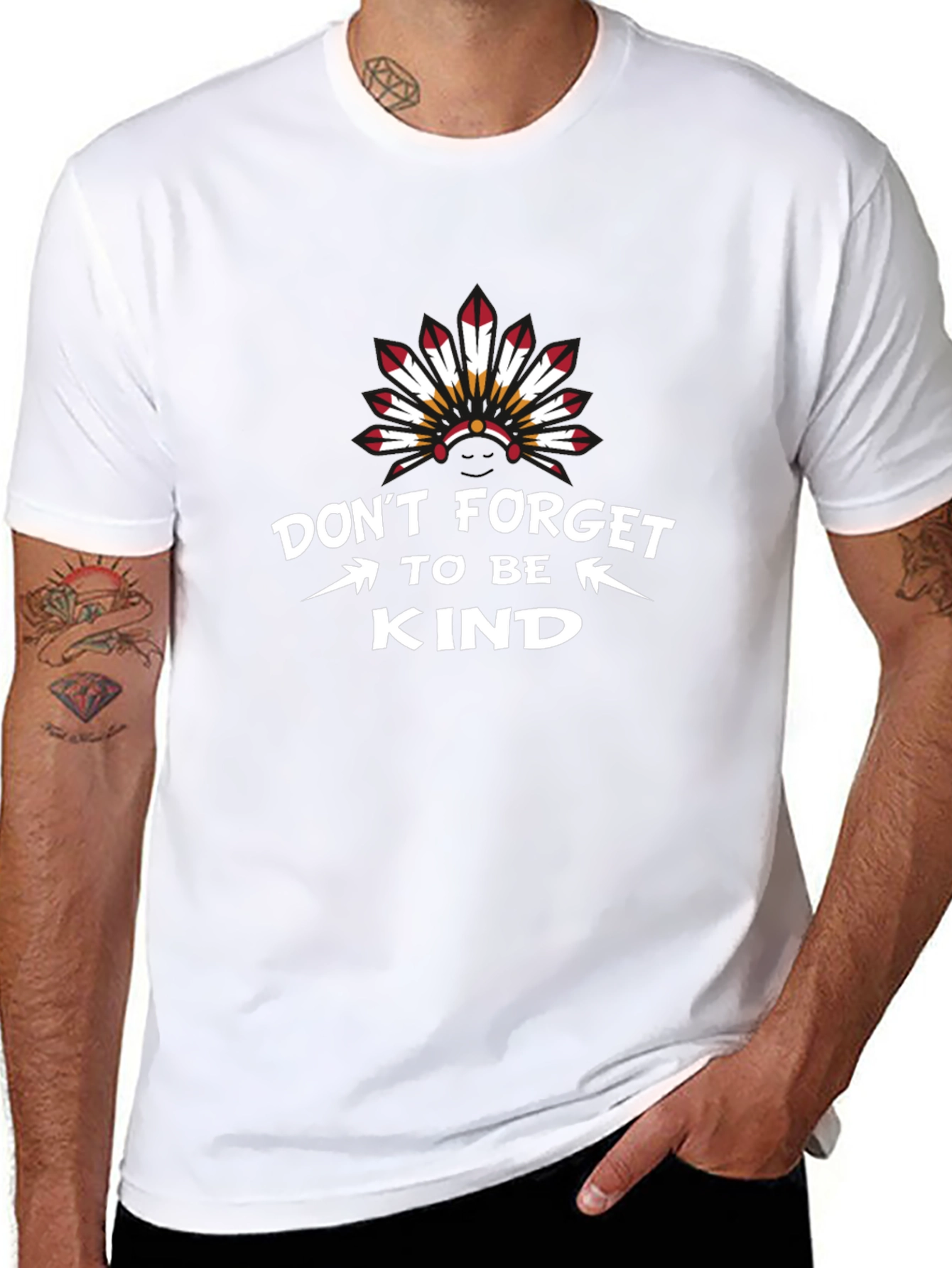 Kindness Graphic Tee - Native American Design