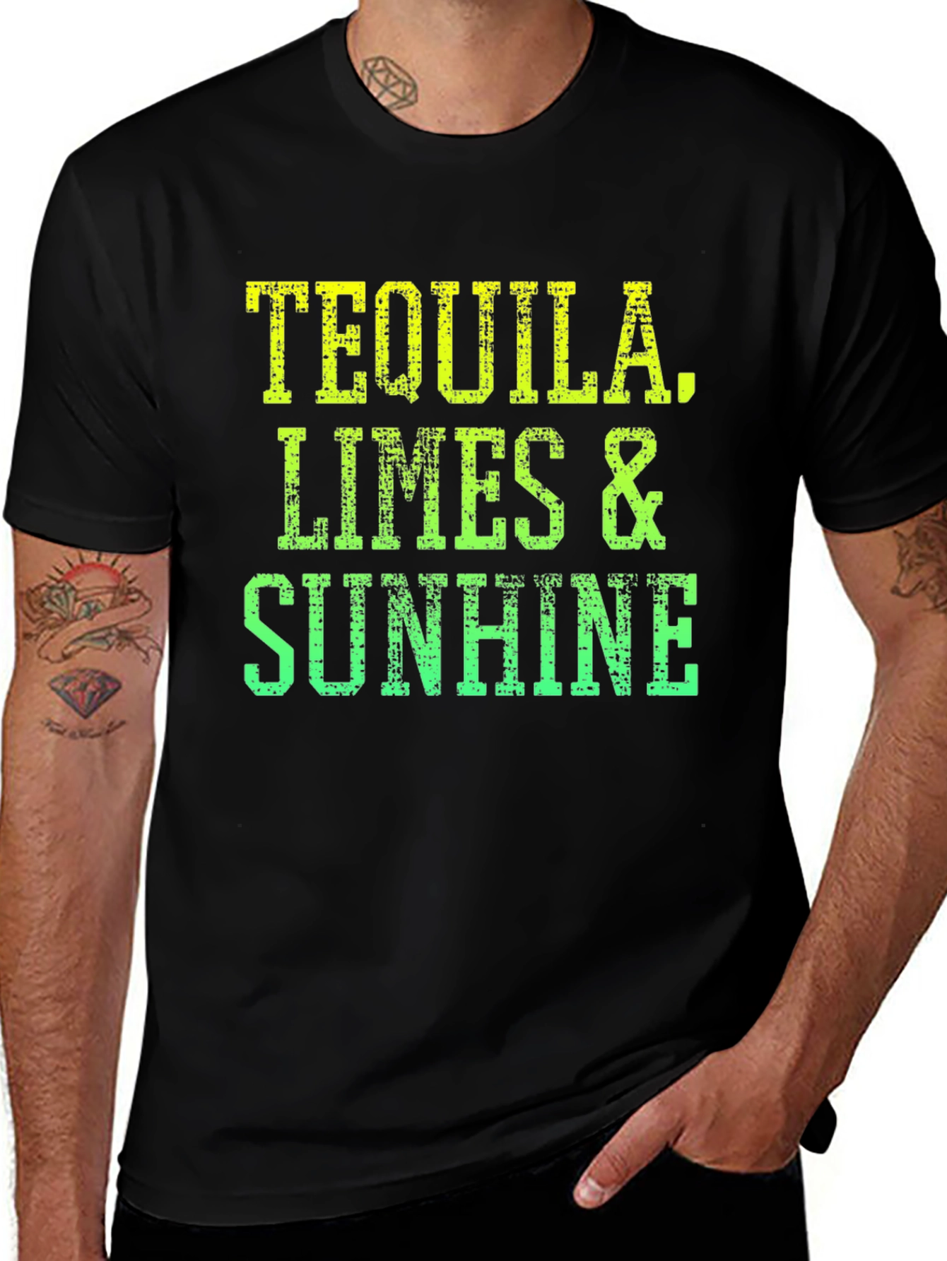 Tequila Limes & Sunshine Black T-Shirt