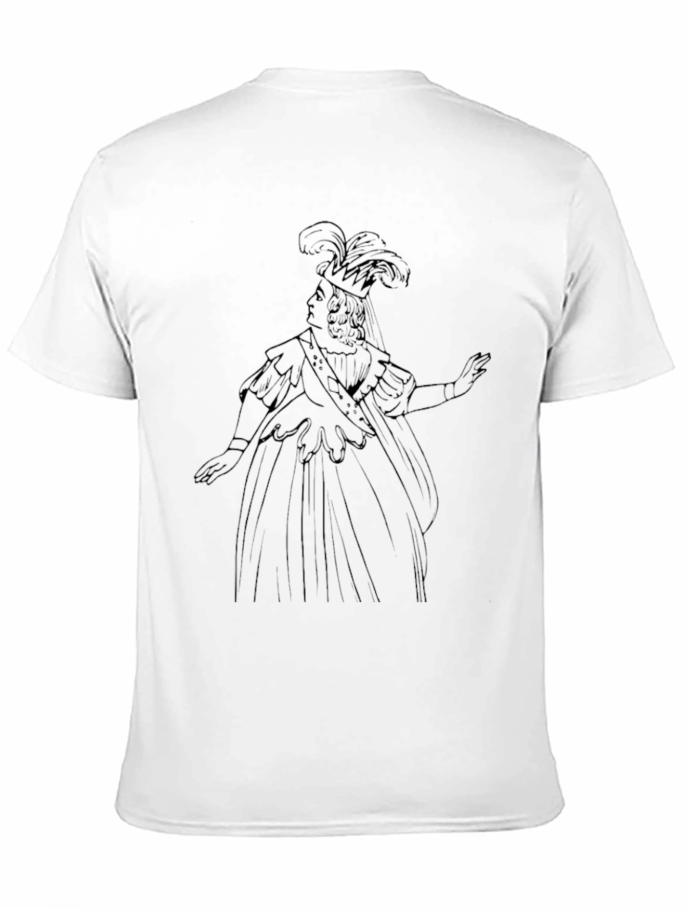 Queen Portrait Graphic Tee - Black