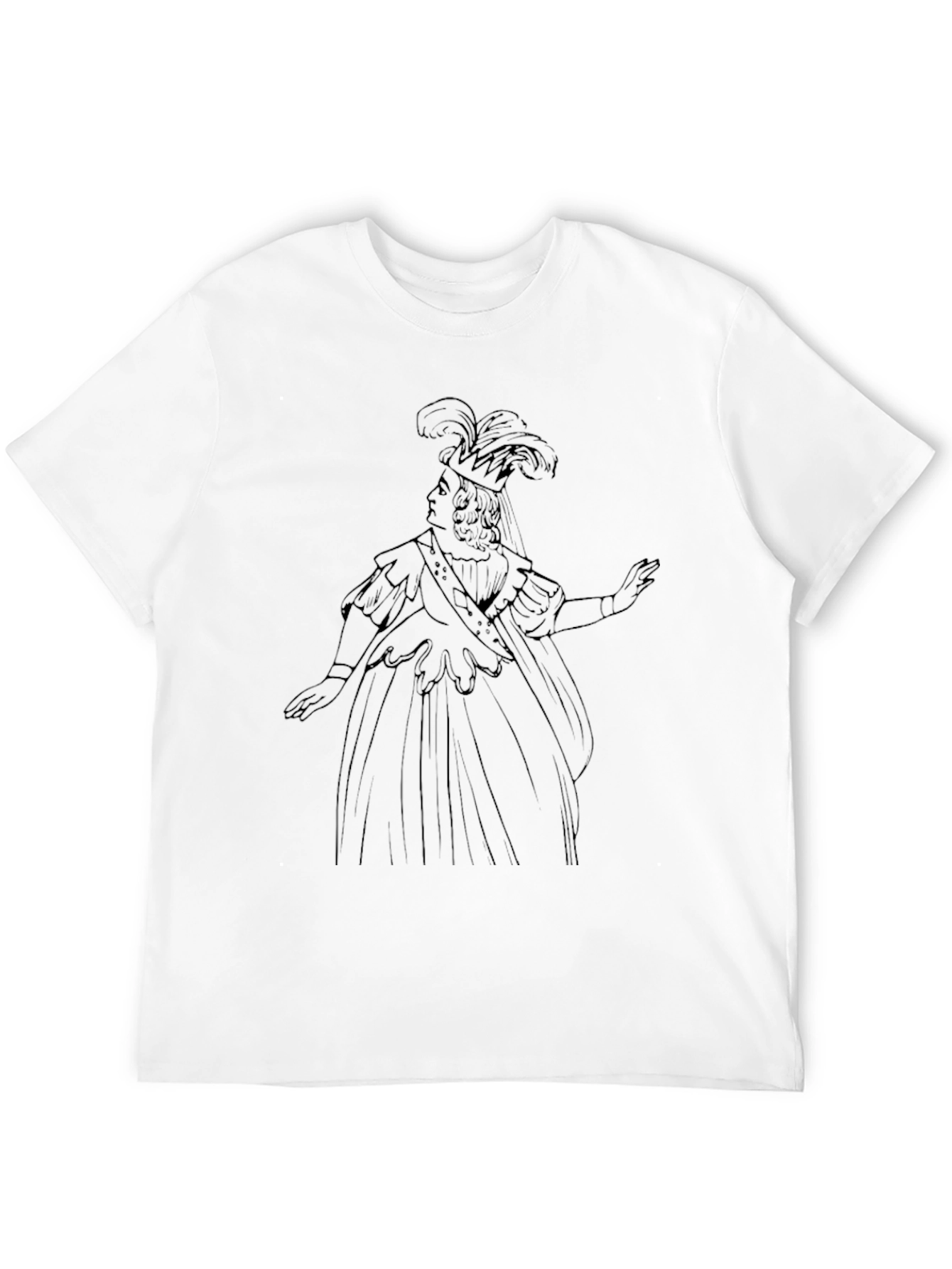 Queen Portrait Graphic Tee - Black