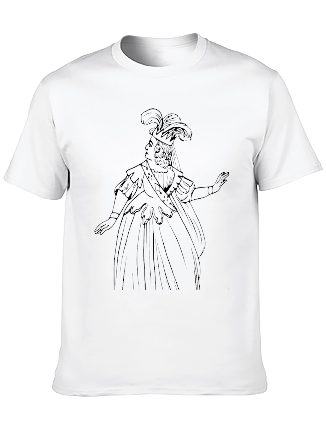 Queen Portrait Graphic Tee - Black