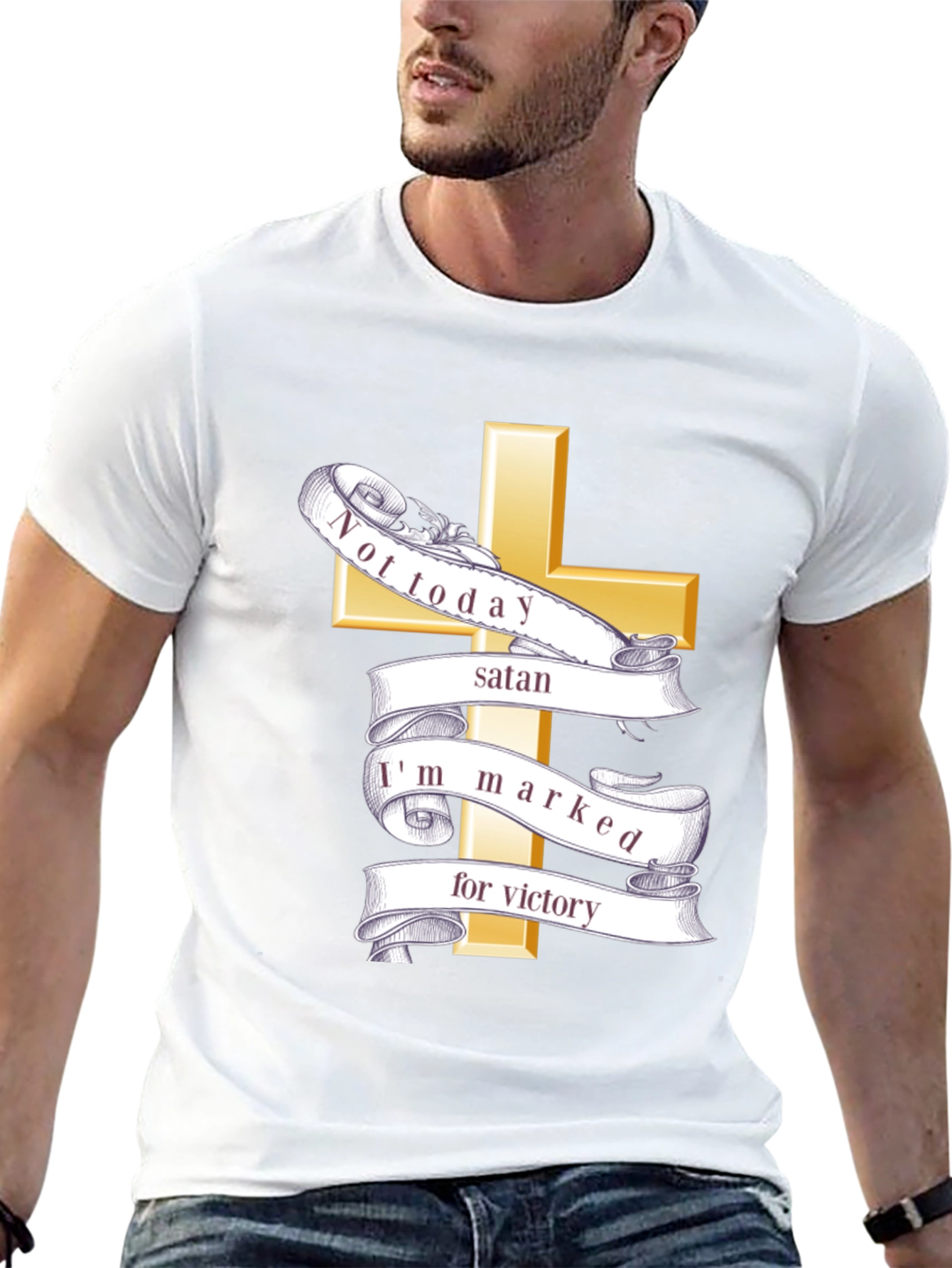 Not Today Satan Christian T-Shirt