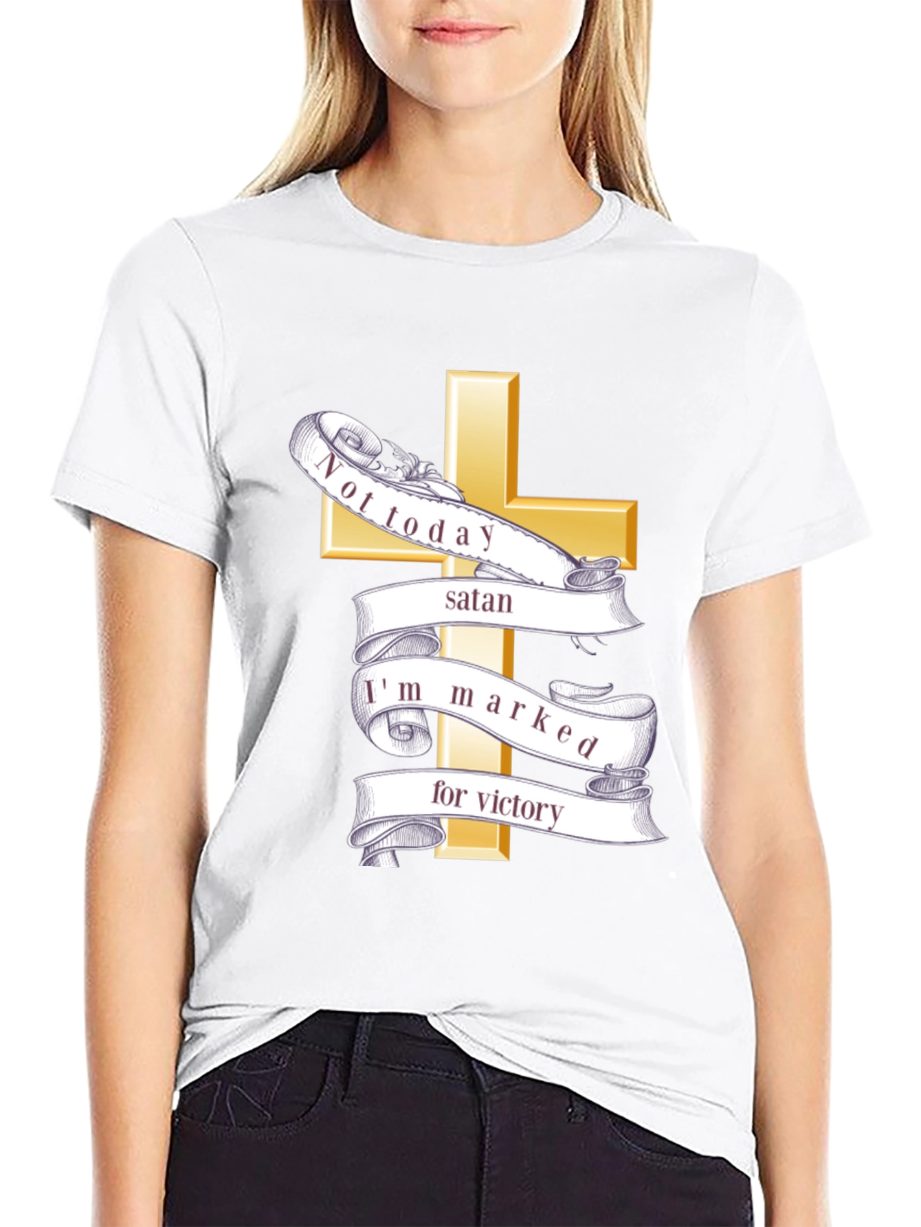 Not Today Satan Christian T-Shirt